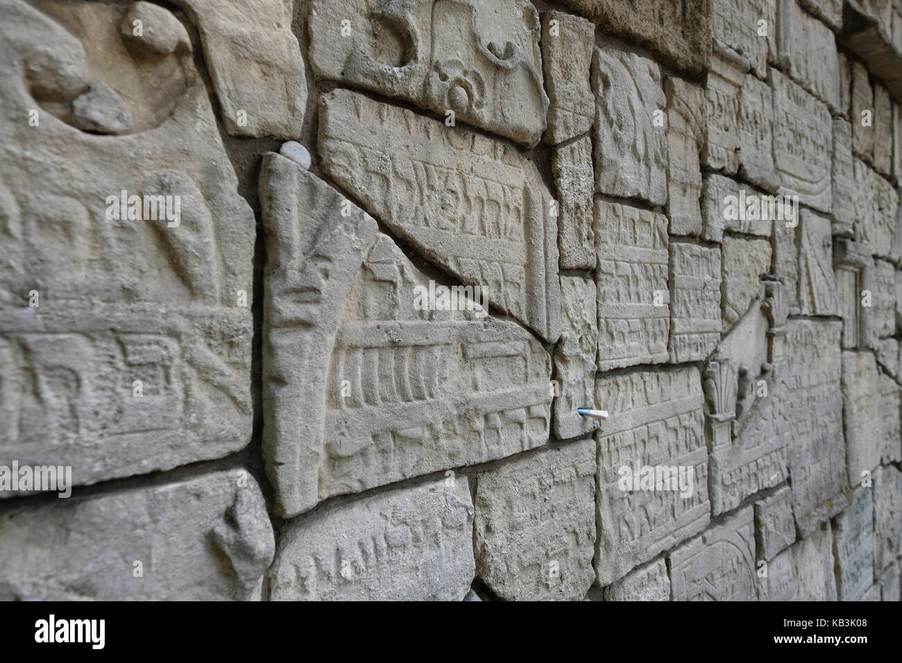 Cimitero ebraico accanto alla Sinagoga Remuh, Kazimierz trimestre, Cracovia, in Polonia, in Europa Foto Stock