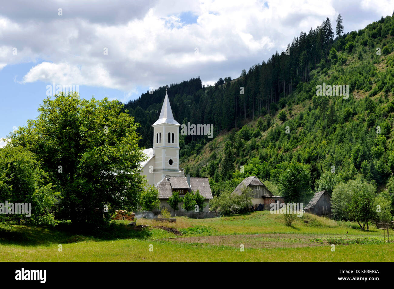 Romania, Transilvania, montagne dei Carpazi, Munti Apuseni, la terra di Moti, la valle dell'Ariete, Albac Foto Stock