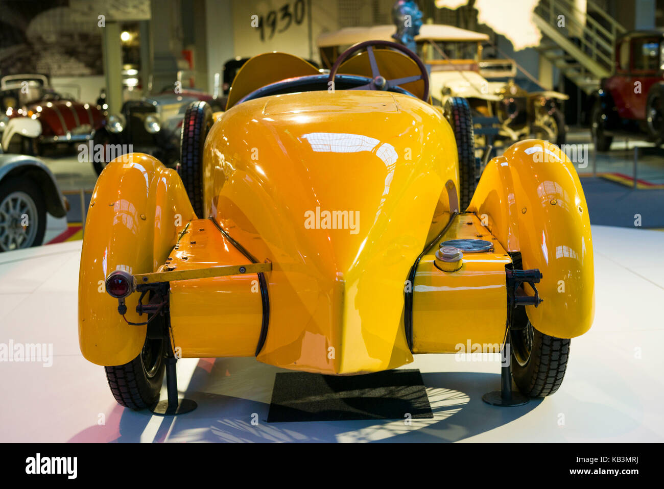 Il Belgio, Bruxelles, Autoworld, uno dei più grandi musei automobilistici in Europa, belga-costruito 1925 fn 1300s sportscar Foto Stock