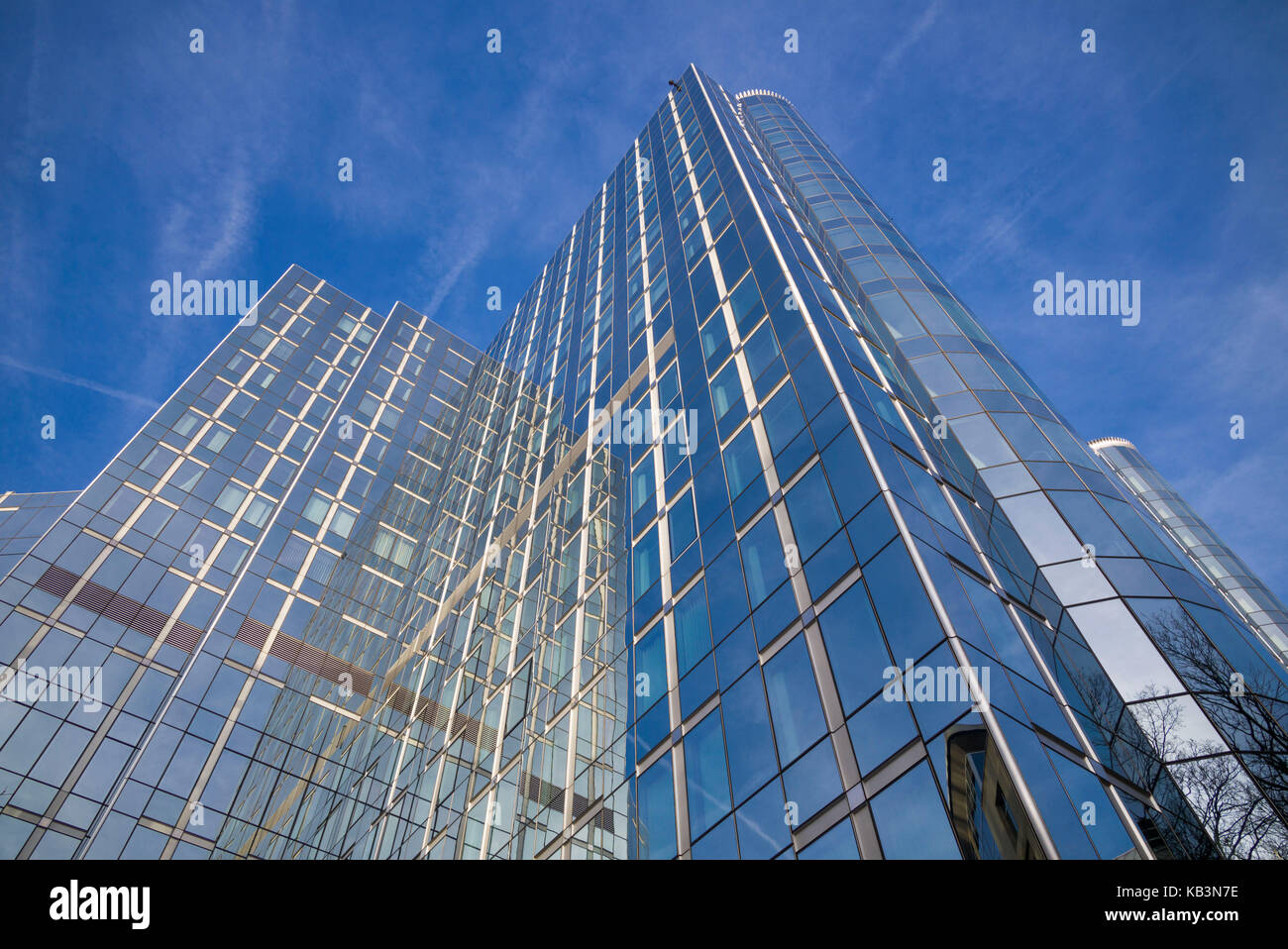 Il Belgio, Bruxelles, area UE, la costruzione di uffici del Parlamento europeo Foto Stock