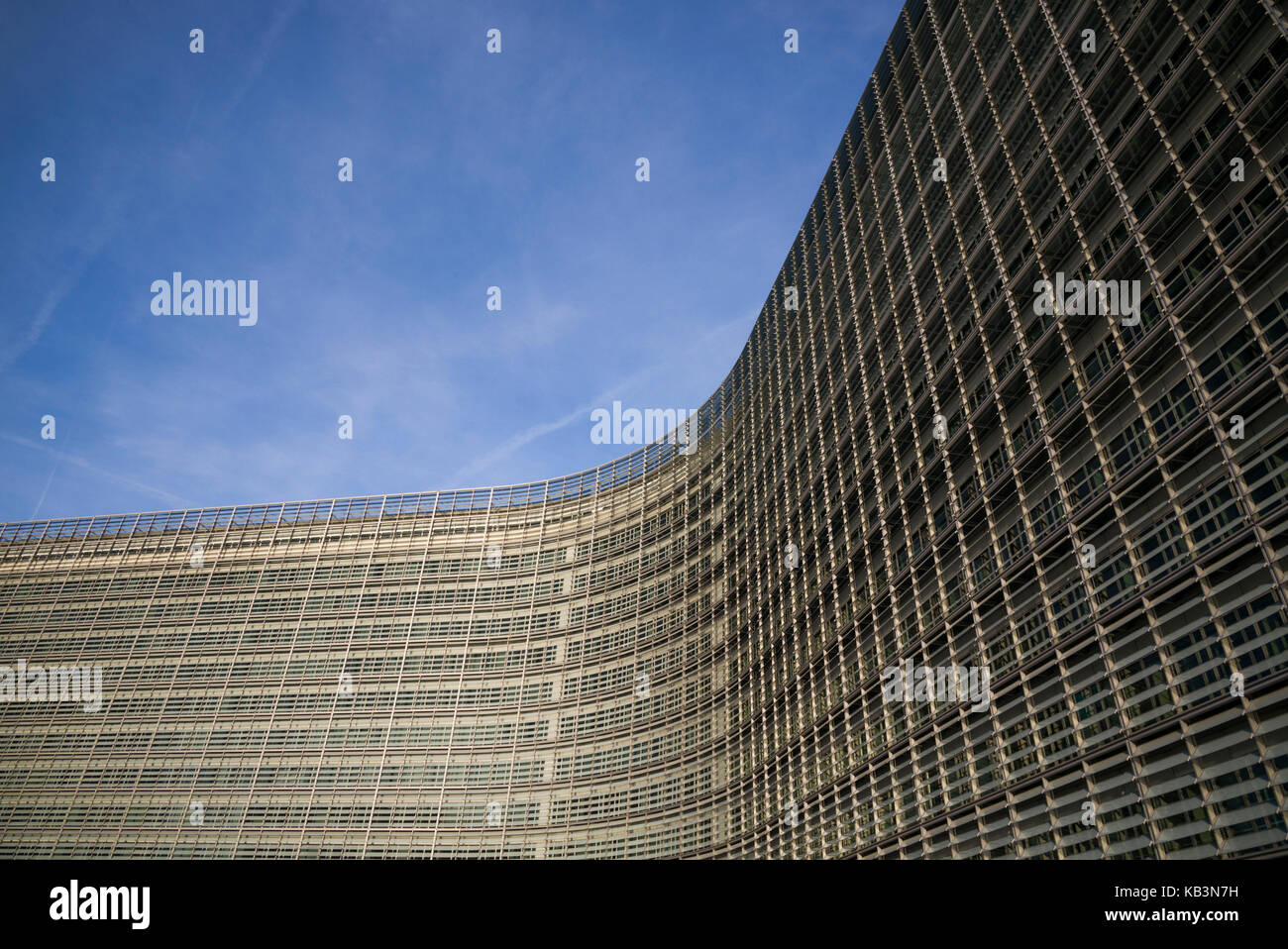 Il Belgio, Bruxelles, area UE, edificio Berlaymont, HQ dell'UE commision, esterna Foto Stock