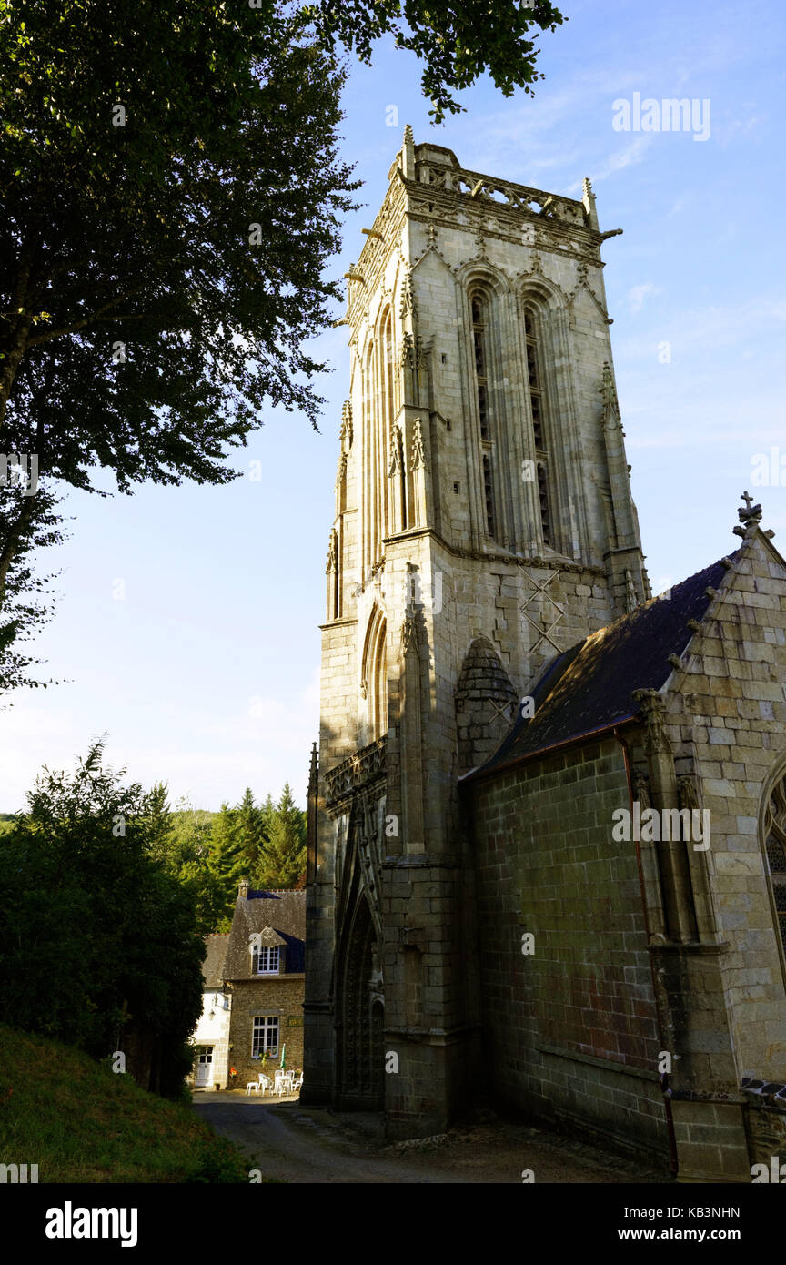 Francia, Saint Herbot, cappella tardo gotica di St Herbot Foto Stock