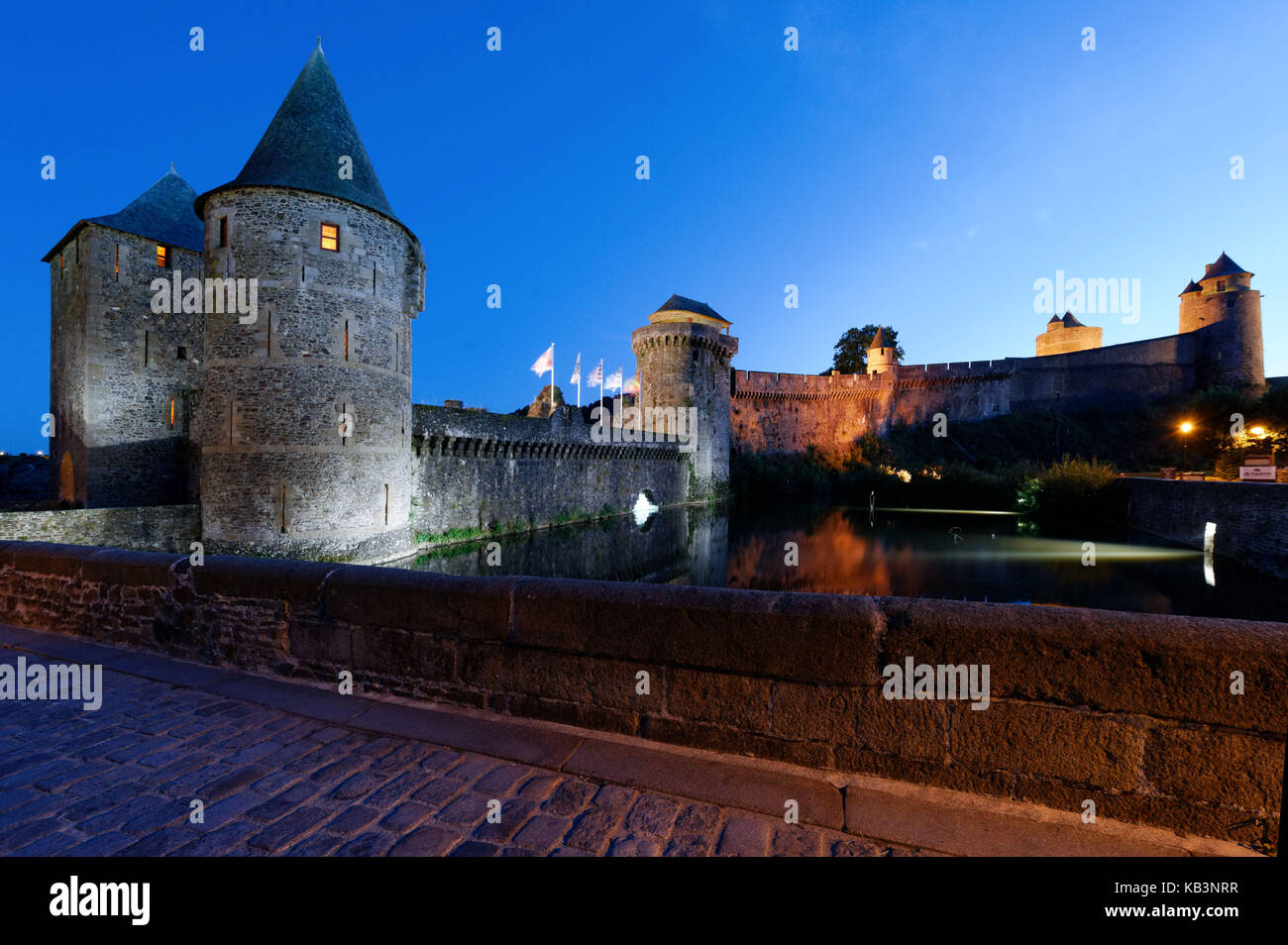 Francia, Bretagna Ille et Vilaine, fougeres, il castello Foto Stock
