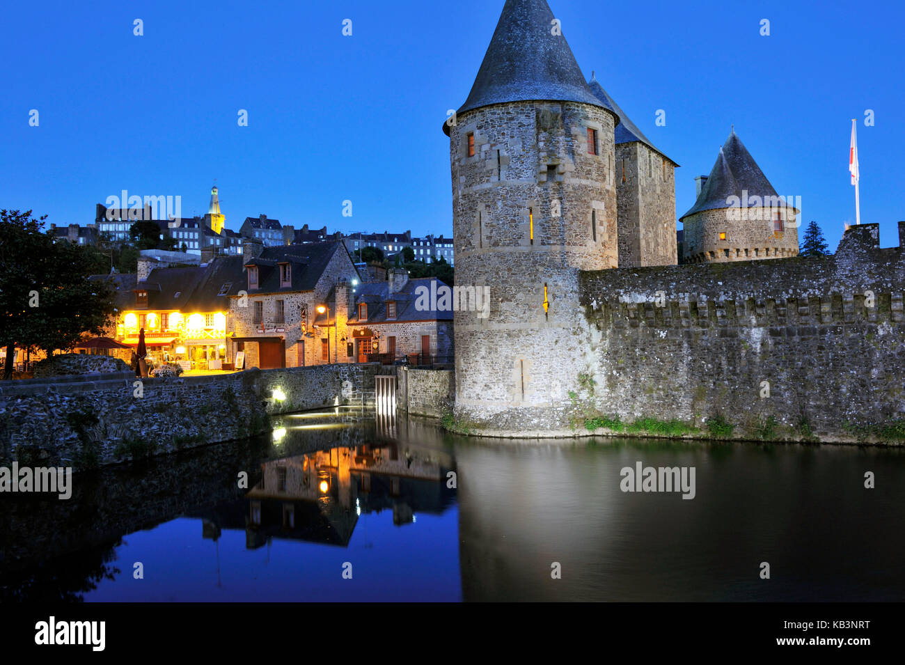 Francia, Bretagna Ille et Vilaine, fougeres, il castello Foto Stock