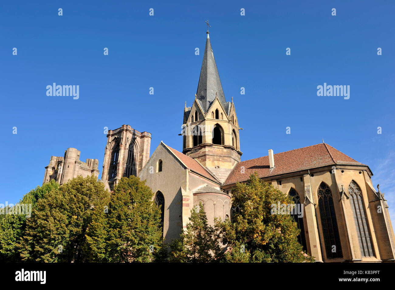 Francia, Haut Rhin, Alsazia strada del vino, villaggio di Rouffach Foto Stock