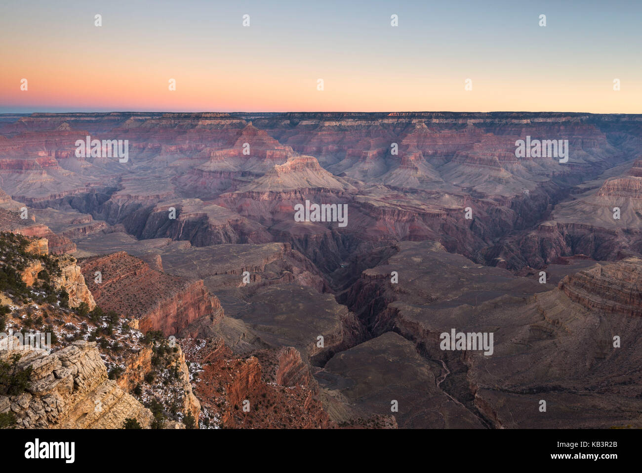 Epic sunrise al Grand Canyon, Arizona, Stati Uniti d'America Foto Stock