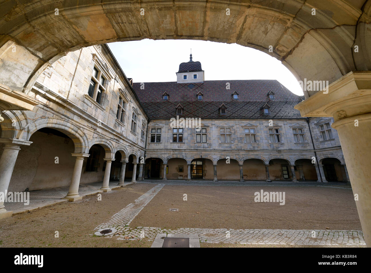 Francia, Doubs, besancon, il centro storico, il granvelle palace Foto Stock