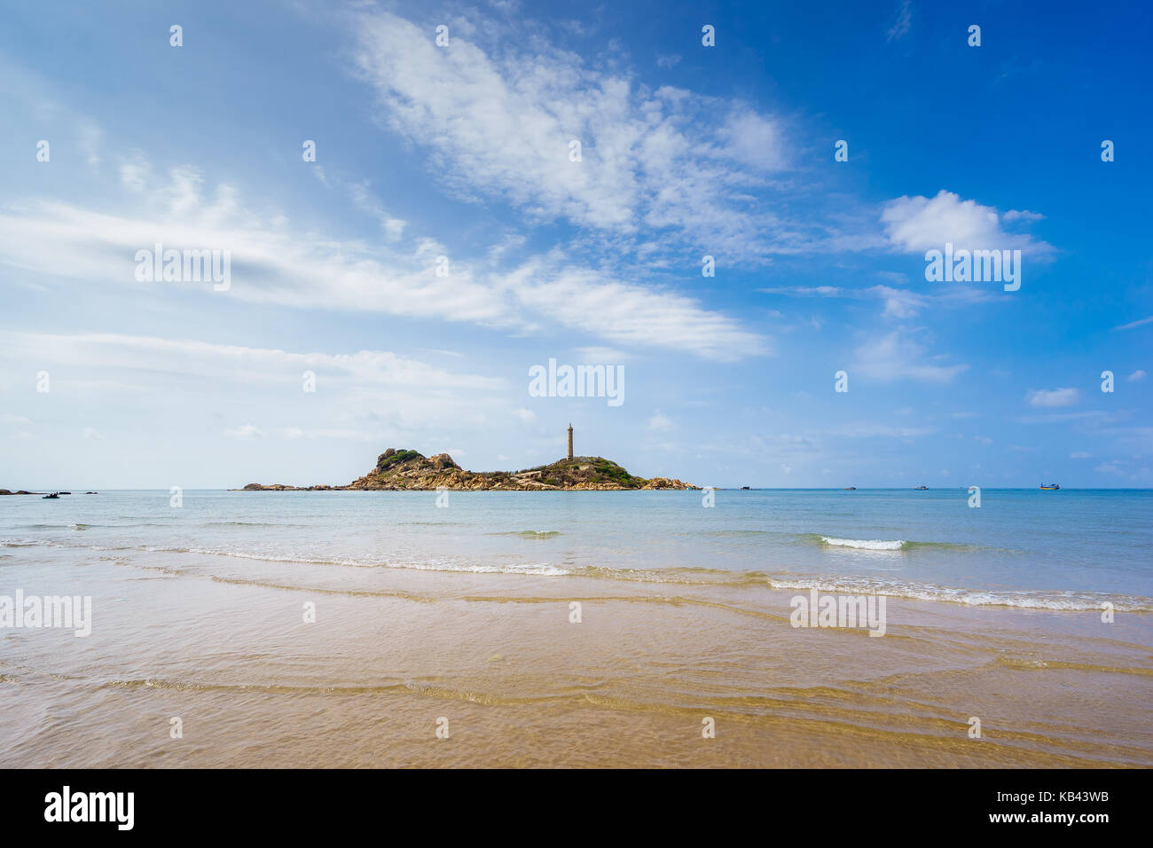 Ke ga faro, situato su ke ga isola circa 30 chilometri a sud di Phan Thiet city, Binh Thuan, Vietnam Foto Stock