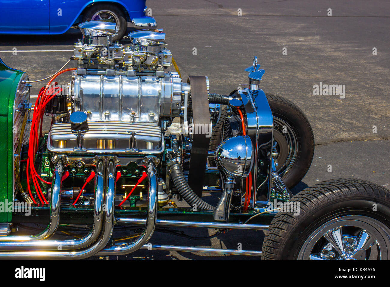 Motore di Hot Rod Foto Stock