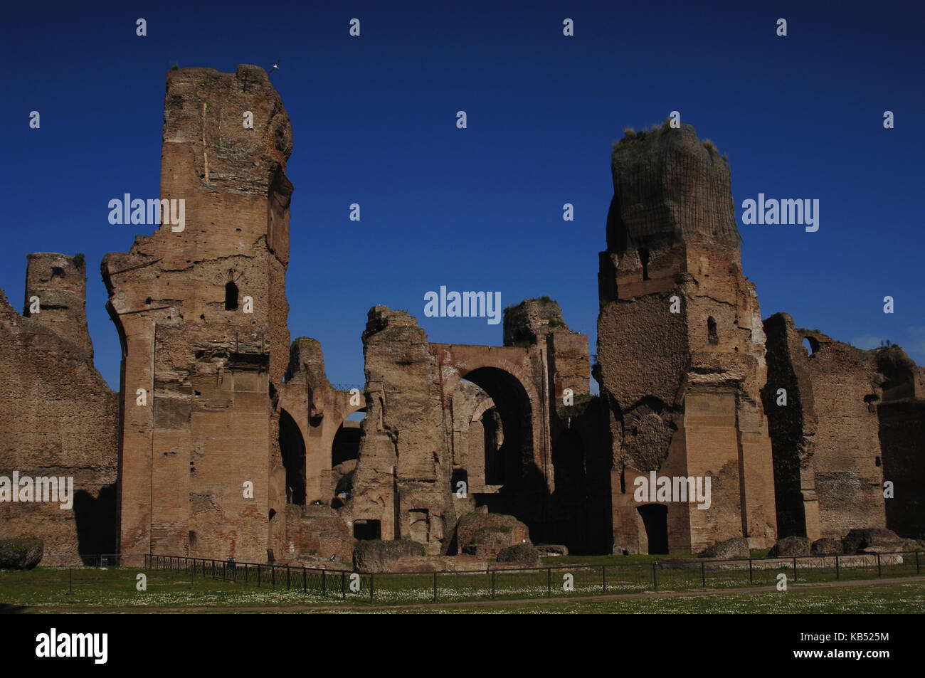 Italia. Roma. terme di Caracalla. periodo imperiale. rovine. Foto Stock