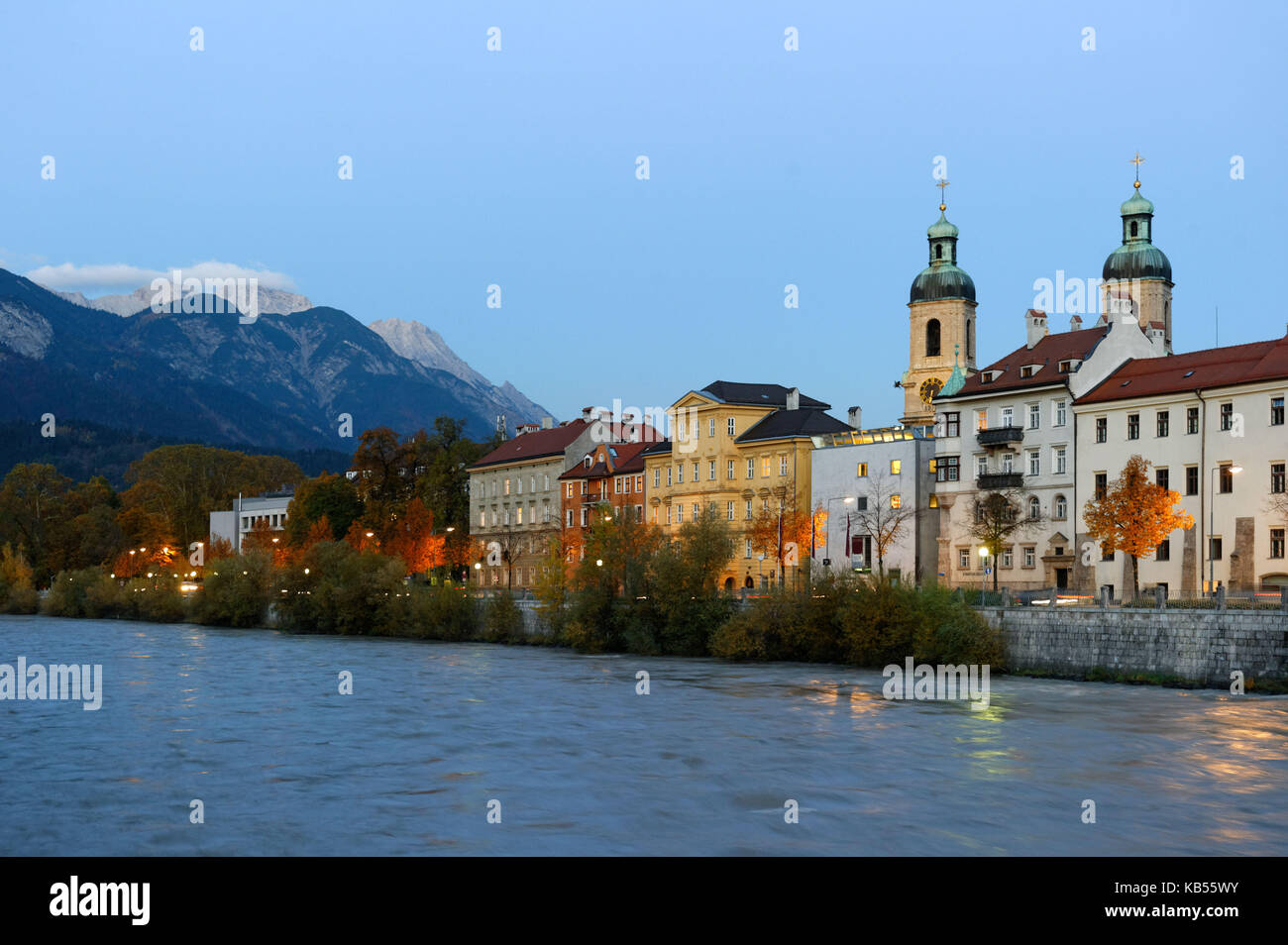 Austria, Tirolo, Innsbruck, la riva sud del fiume Inn, Cattedrale di malattia Saint-Jakob (Saint-Jacques) nella Hofburg Foto Stock