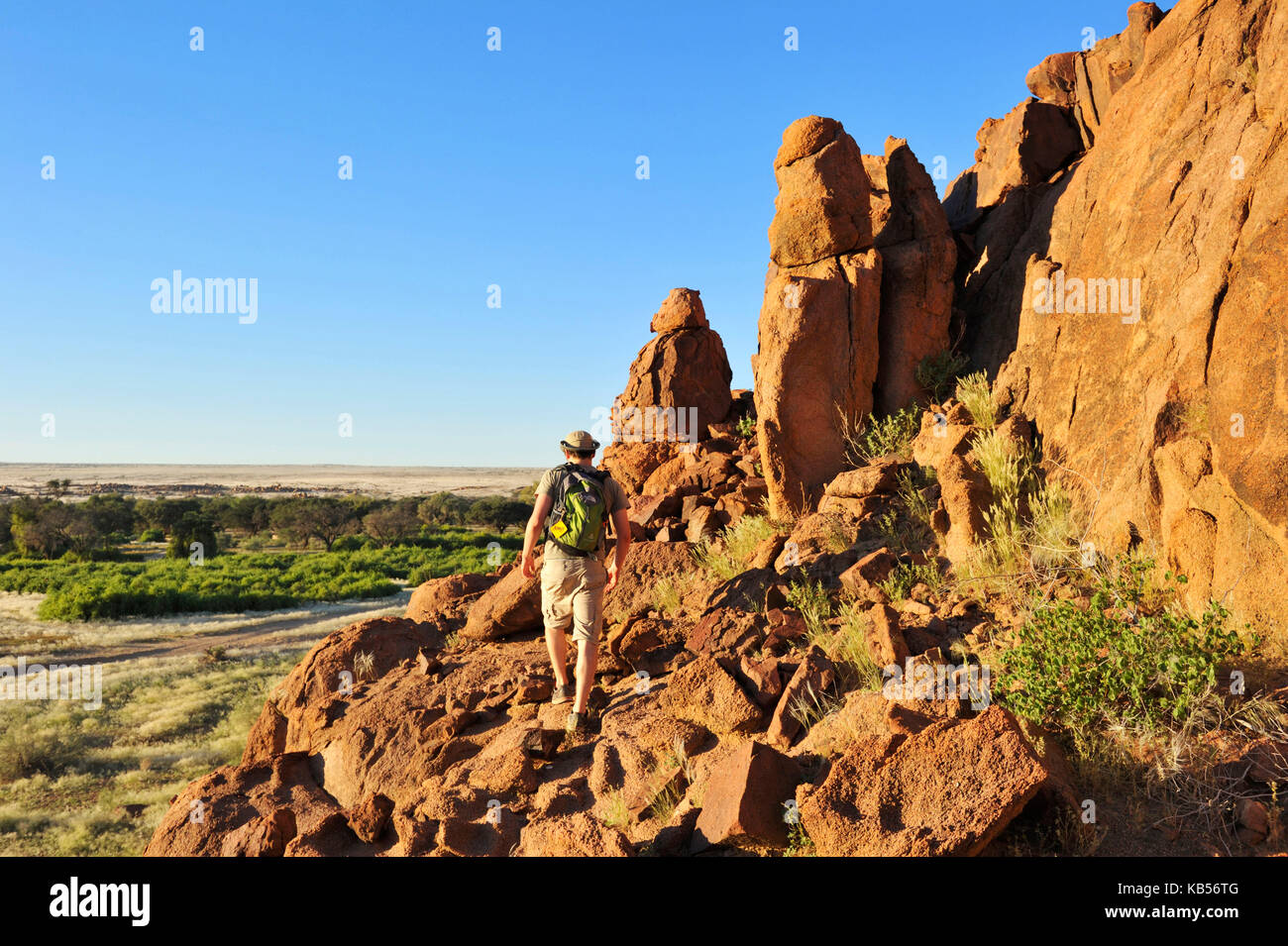 La Namibia, erongo, damaraland, brandberg e ugab River Valley Foto Stock