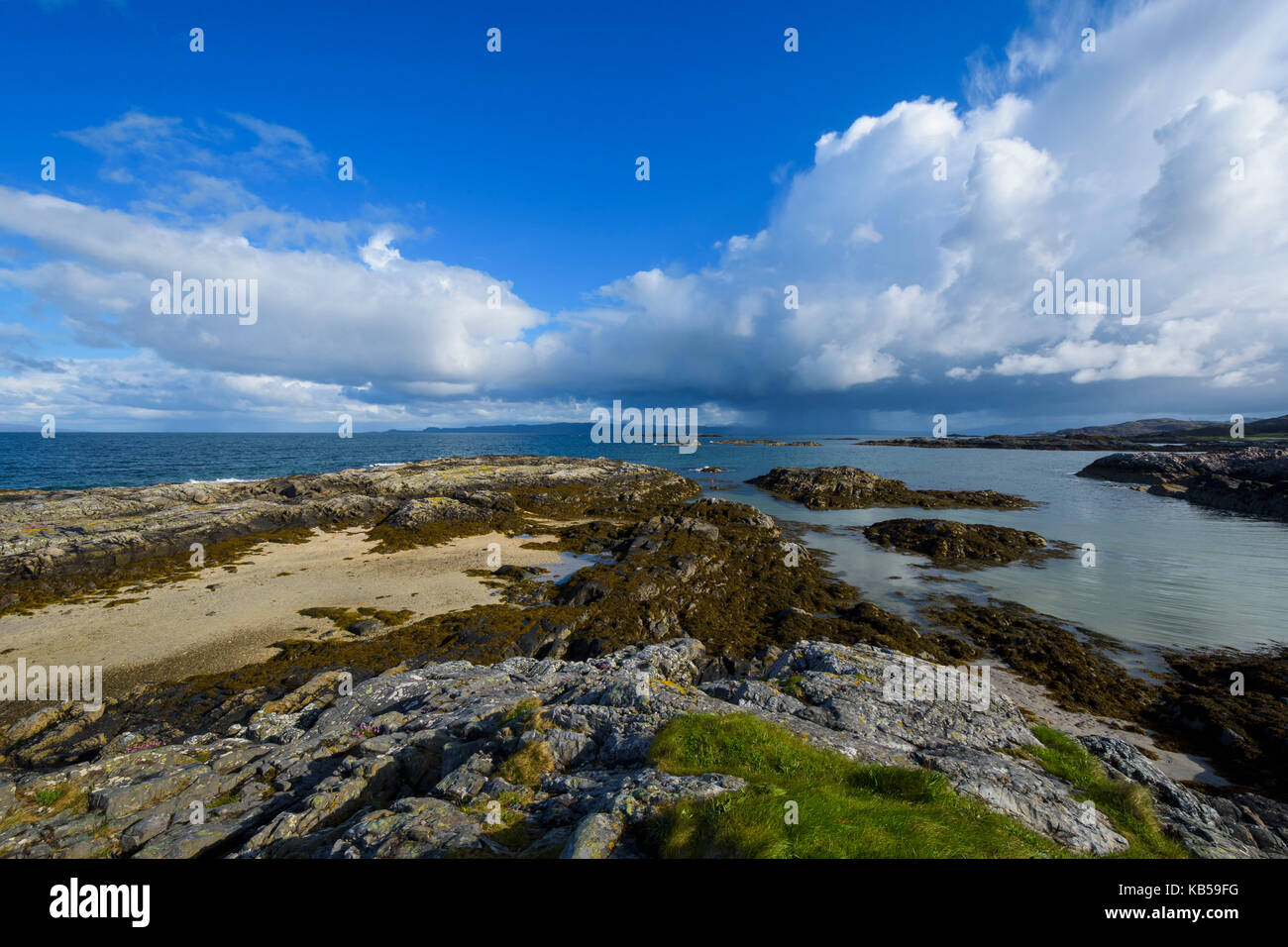 Costa scozzese in primavera, mallaig, Scotland, Regno Unito Foto Stock