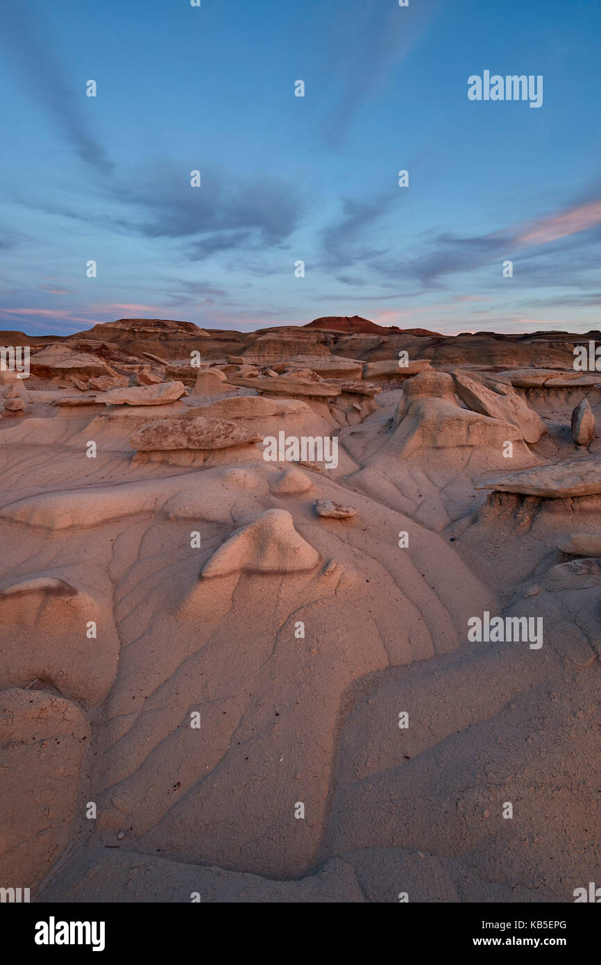 Badlands, bisti deserto, Nuovo Messico, Stati Uniti d'America, America del nord Foto Stock