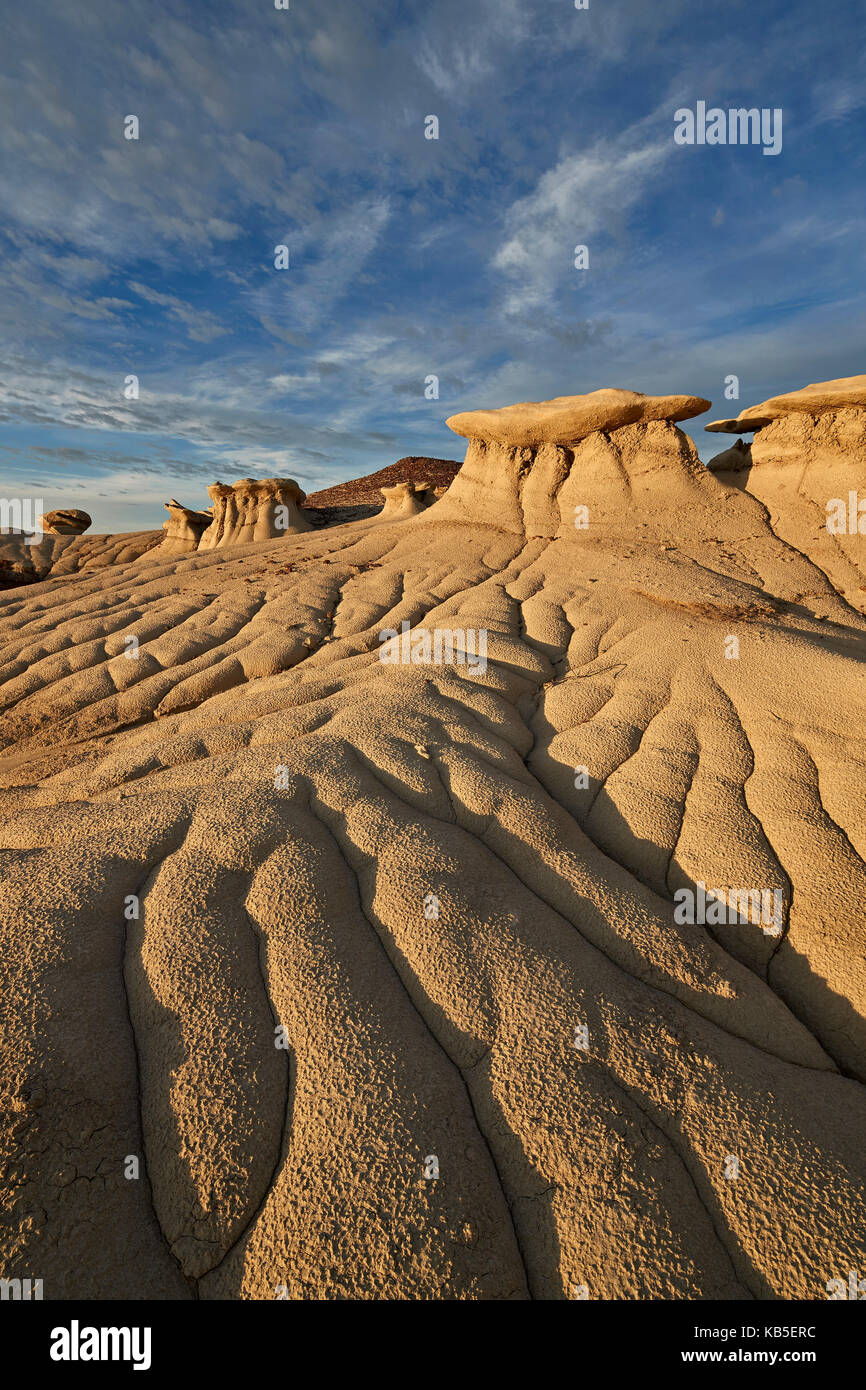 Badlands, bisti deserto, Nuovo Messico, Stati Uniti d'America, America del nord Foto Stock