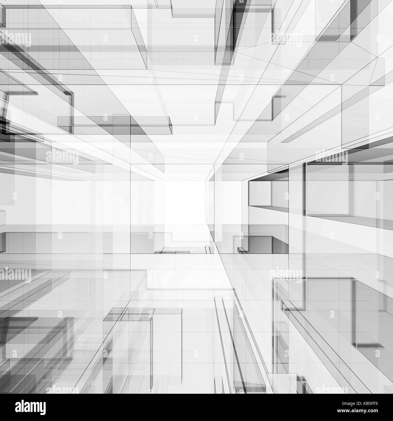 Abstract background rendering 3D Foto Stock