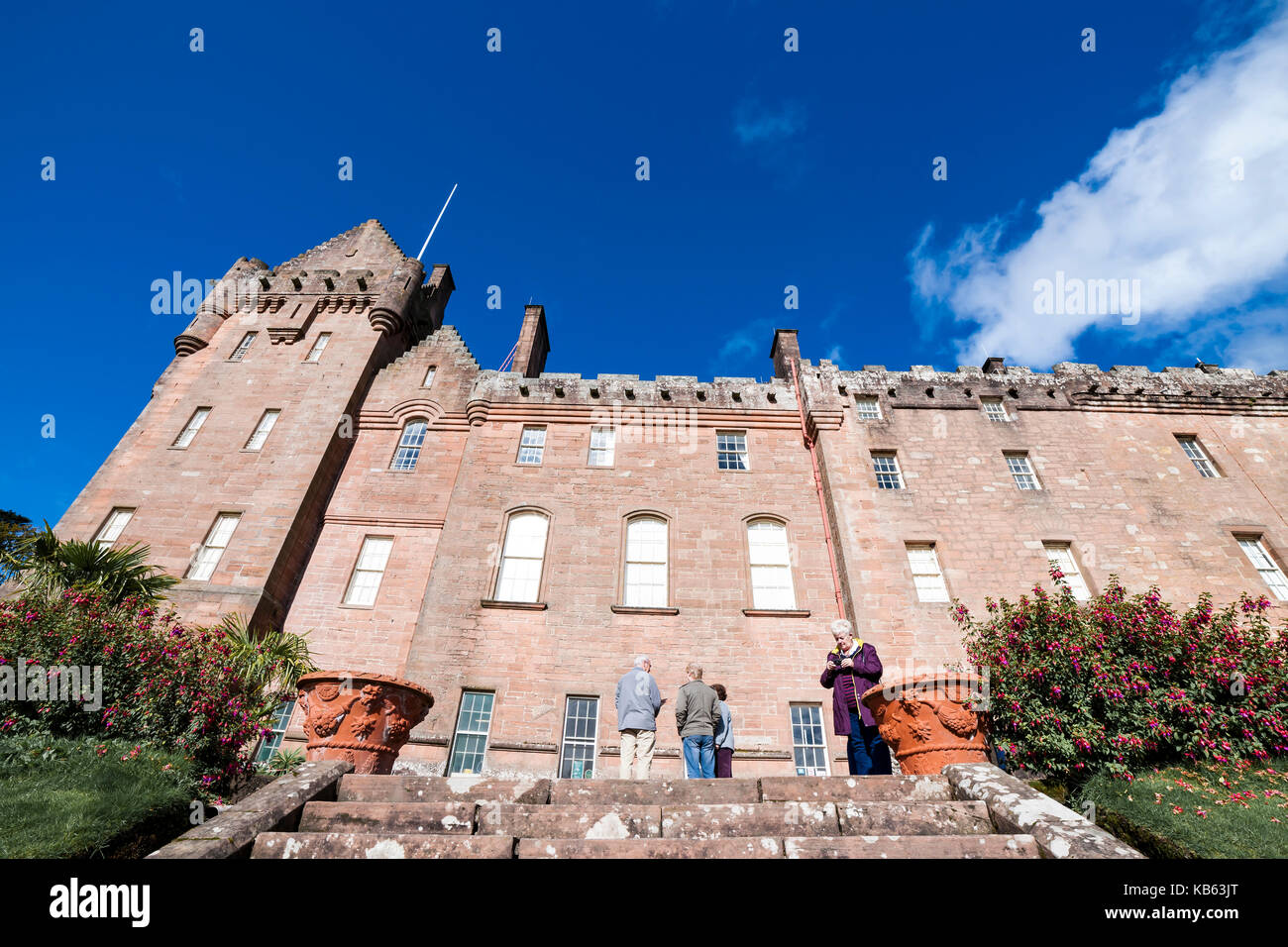 Brodick Castle e giardini, Isle of Arran, Scozia, Regno Unito Foto Stock