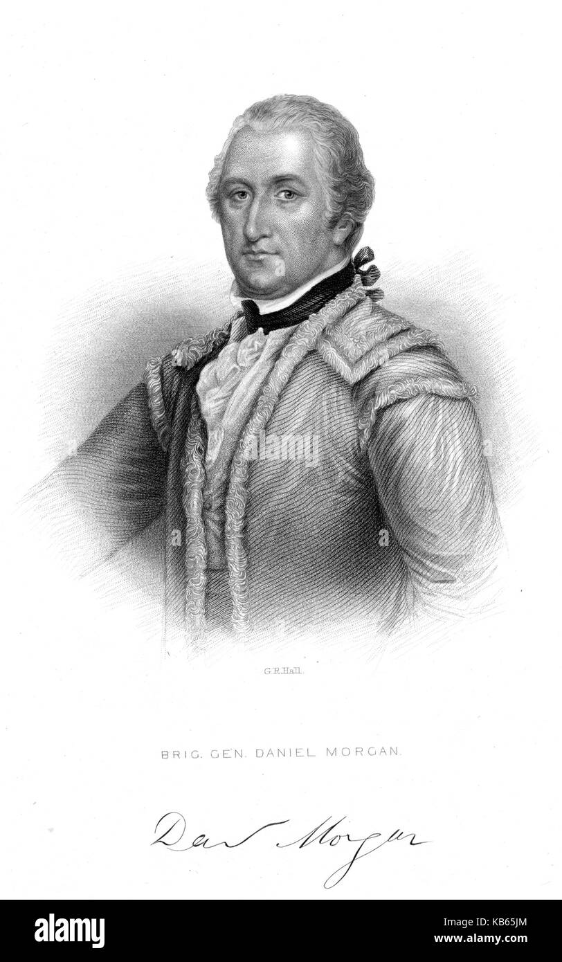 Daniel MORGAN (1736-1802) esploratore e soldato americano Foto Stock
