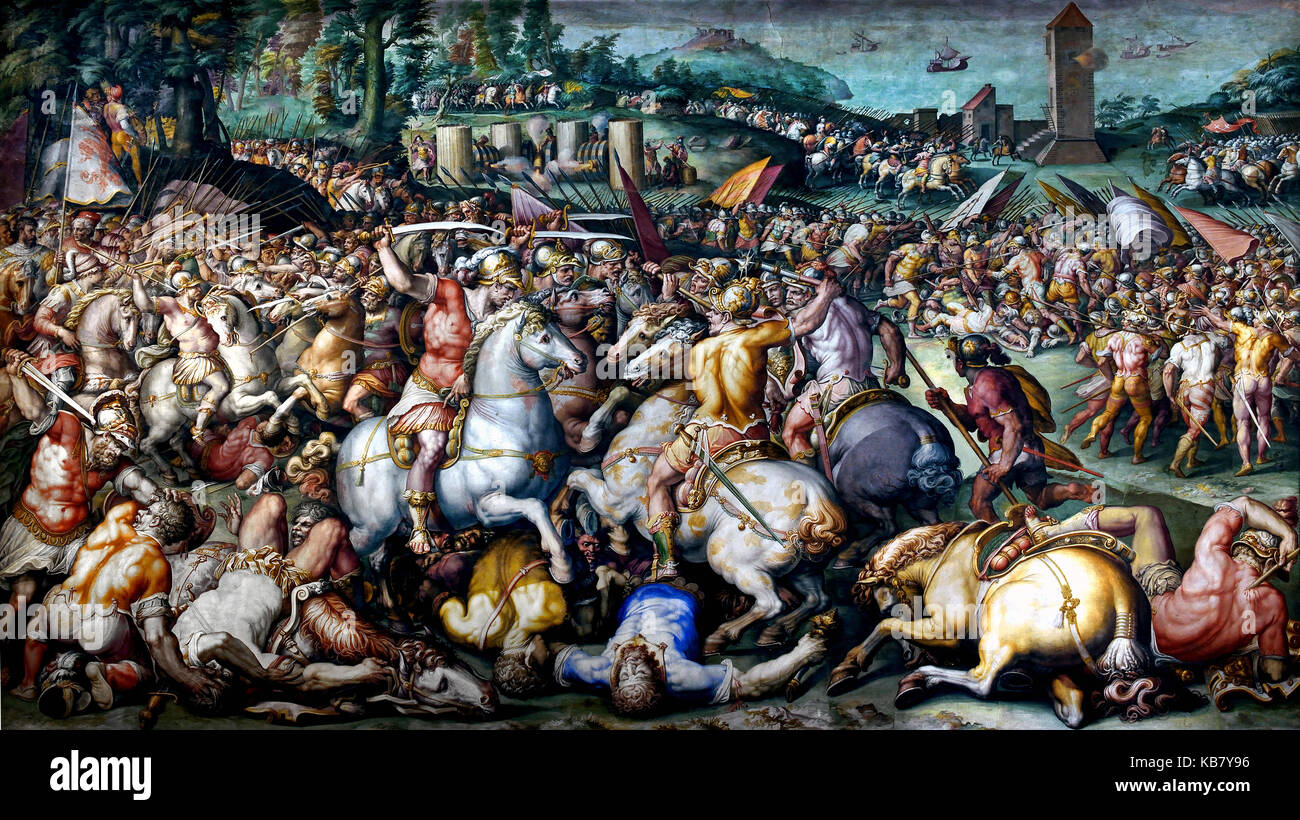 La disfatta dei pisani a Torre San Vincenz da Giorgio Vasari 1568/1571