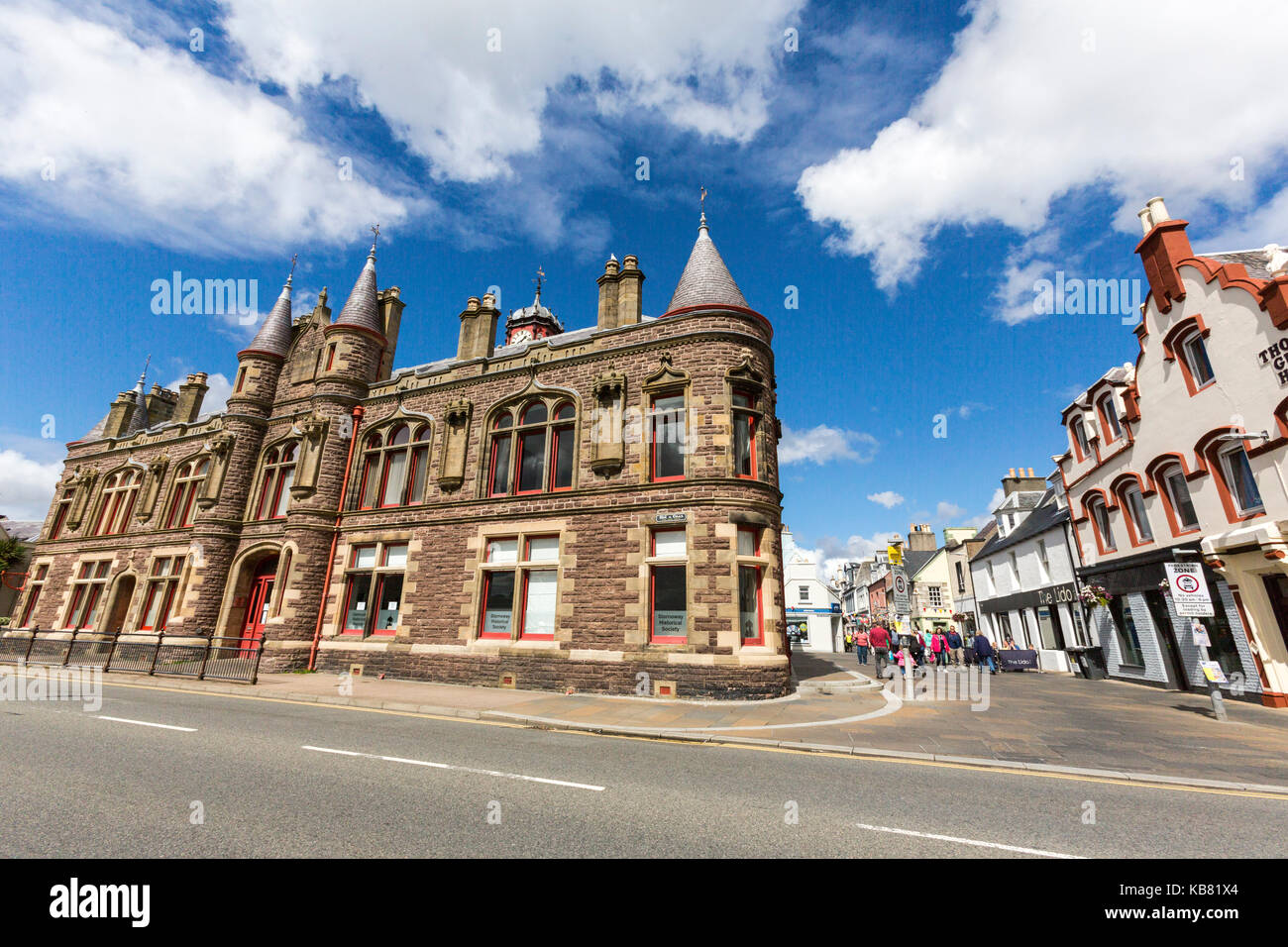 Town Hall, Stornoway, Ebridi Esterne, Scotland, Regno Unito Foto Stock