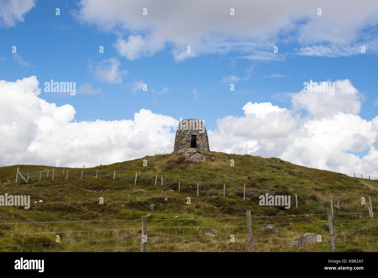 Il terreno di lotta, memorial degli eroi del Loch , isola di Lewis, Scotland, Regno Unito Foto Stock