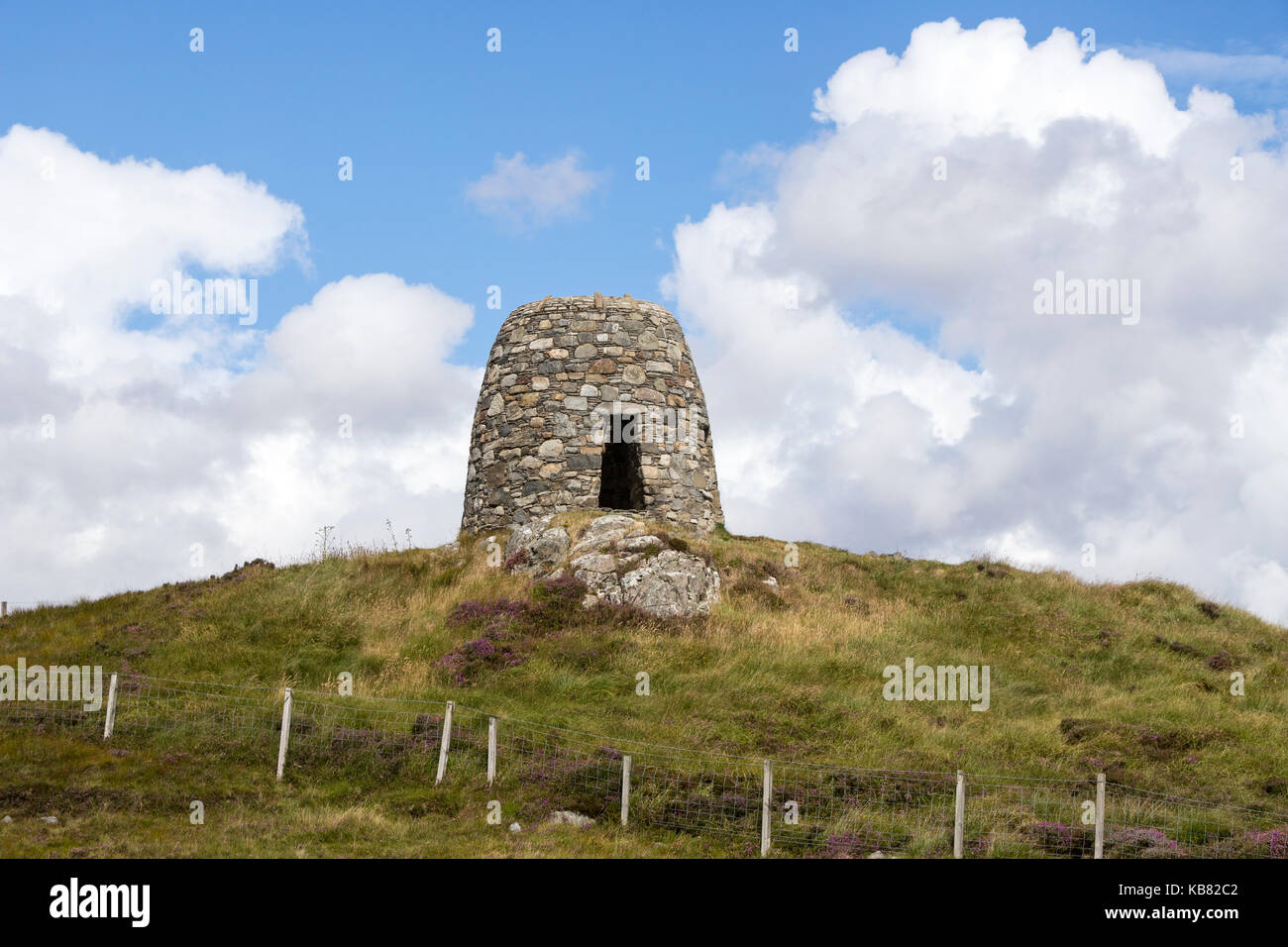 Il terreno di lotta, memorial degli eroi del Loch , isola di Lewis, Scotland, Regno Unito Foto Stock