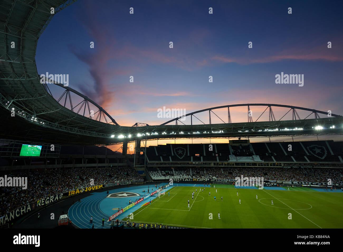 Finale di calcio del Rio Club tra Botafogo e Vasco da Gama a Estádio Olímpico Nilton Santos, Rio de Janeiro, Brasile, Sud America Foto Stock