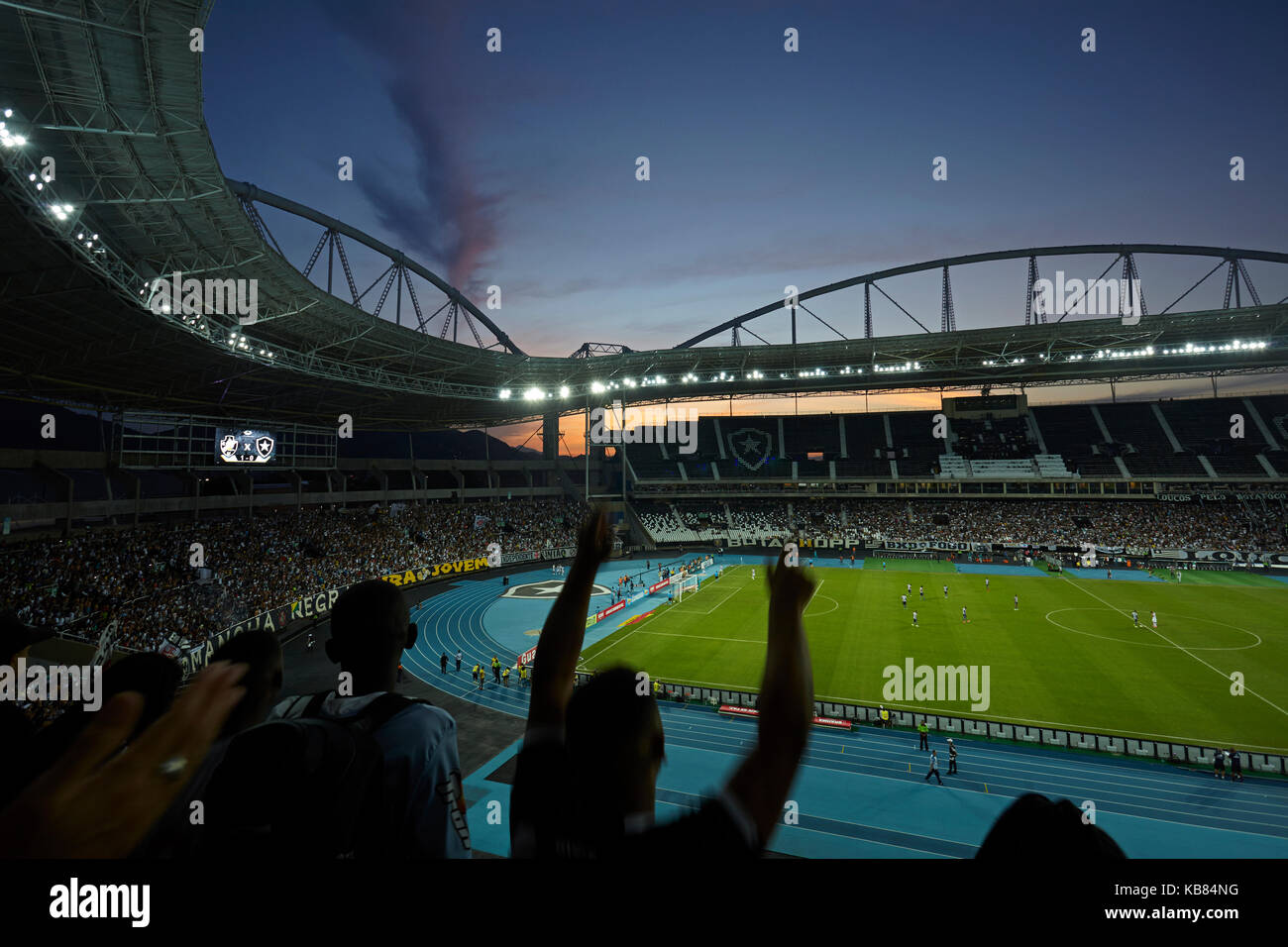 Finale di calcio del Rio Club tra Botafogo e Vasco da Gama a Estádio Olímpico Nilton Santos, Rio de Janeiro, Brasile, Sud America Foto Stock