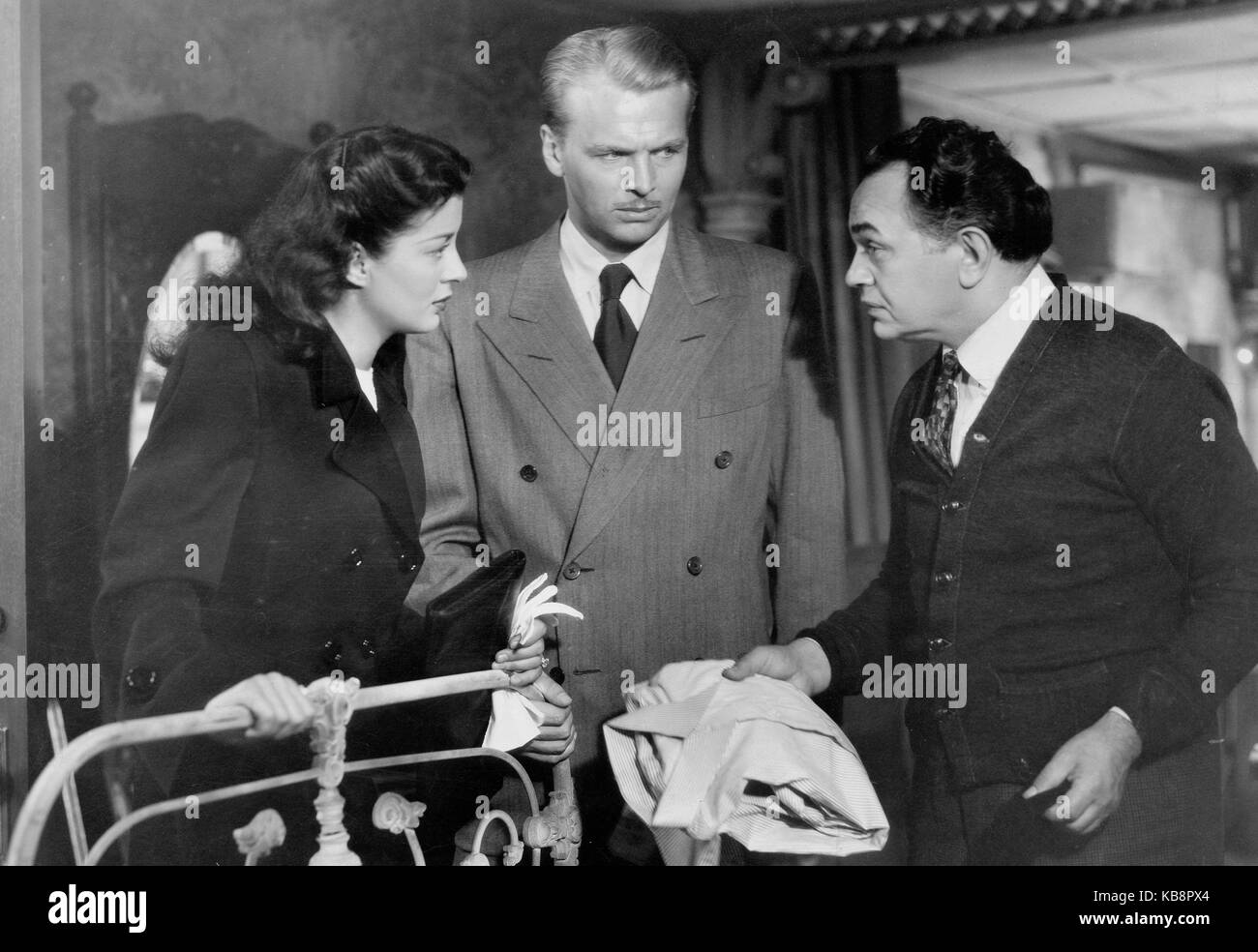 La notte ha mille occhi, aka: Die Nacht hat tausen Augen, USA 1948, Regie: John Farrow; Darsteller: Gail Russell, John Lund, Edward G. Robinson Foto Stock