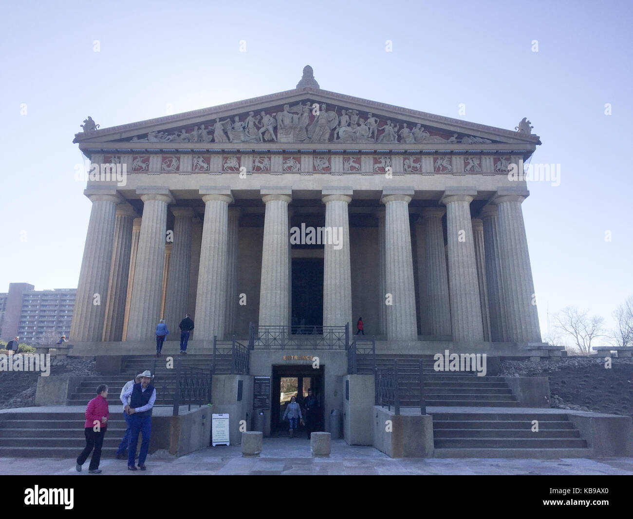 Il Partenone in Centennial Park, Nashville, Tennessee, Stati Uniti Foto Stock