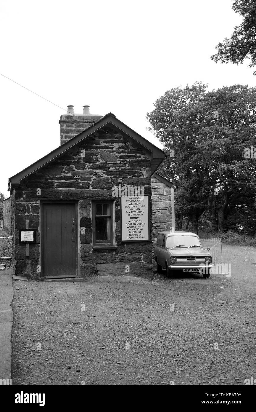 La British Rail bedford van a Boston lodge. ffestiniog railway. Foto Stock