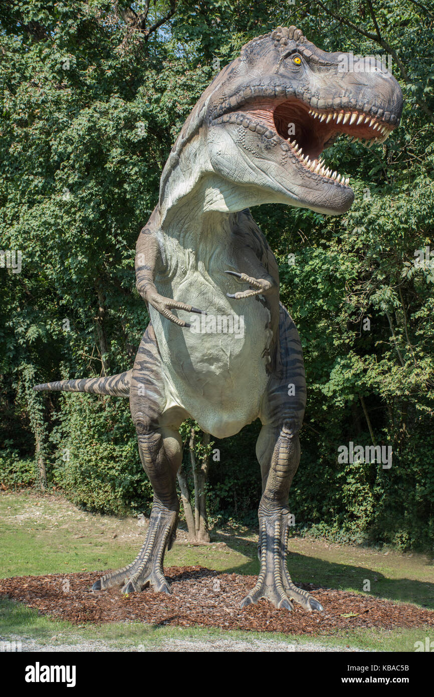 Tyrannosaurus rex nella natura selvaggia Foto Stock