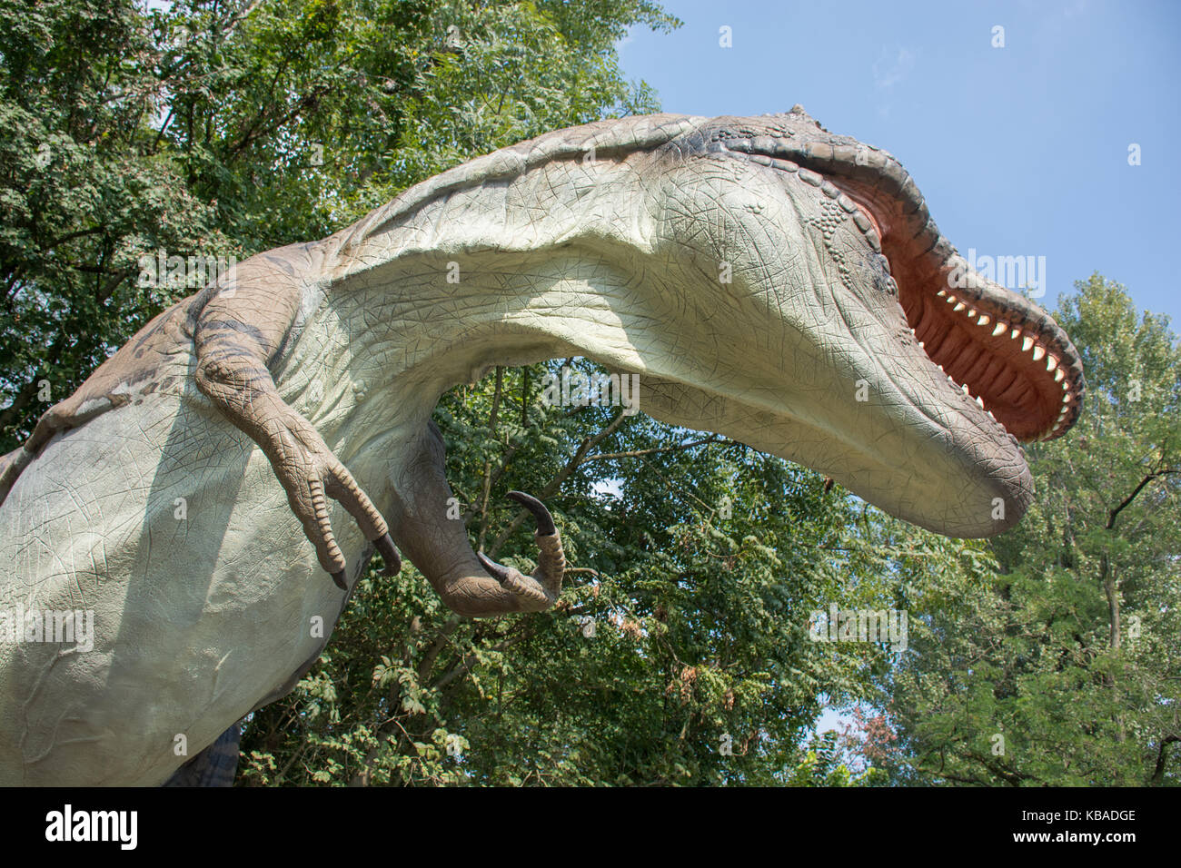 Tyrannosaurus rex nella natura selvaggia Foto Stock