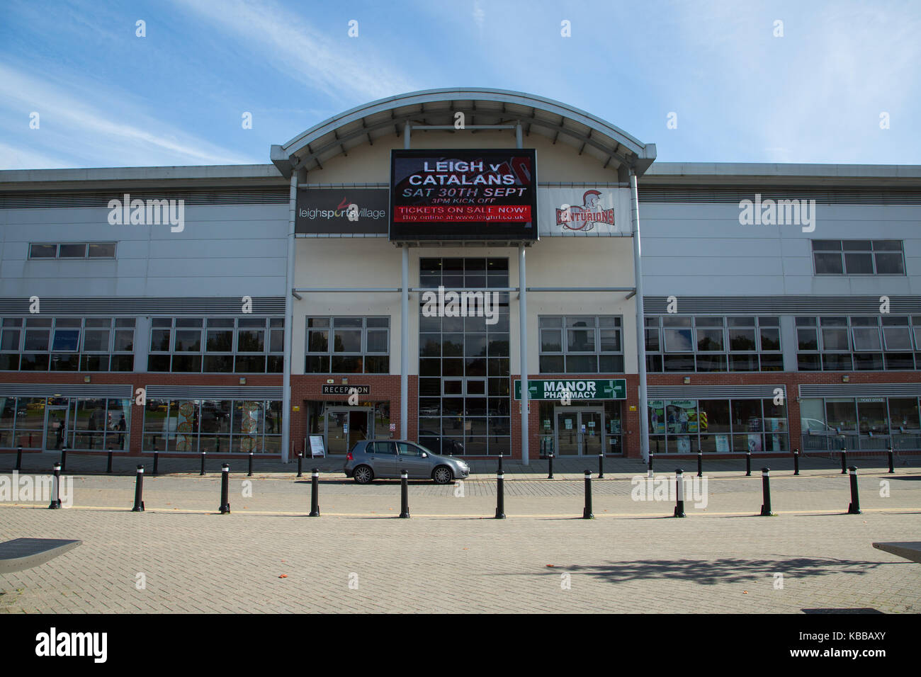 Leigh centurioni della lega di rugby stadium a leigh sports village, leigh, Lancashire, Inghilterra, Regno Unito Foto Stock