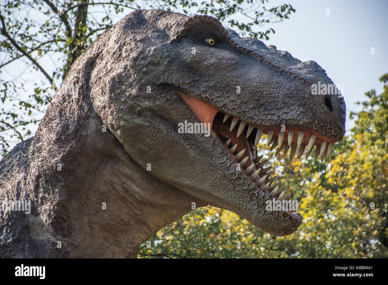 Tyrannosaurus rex nella natura selvaggia Foto Stock