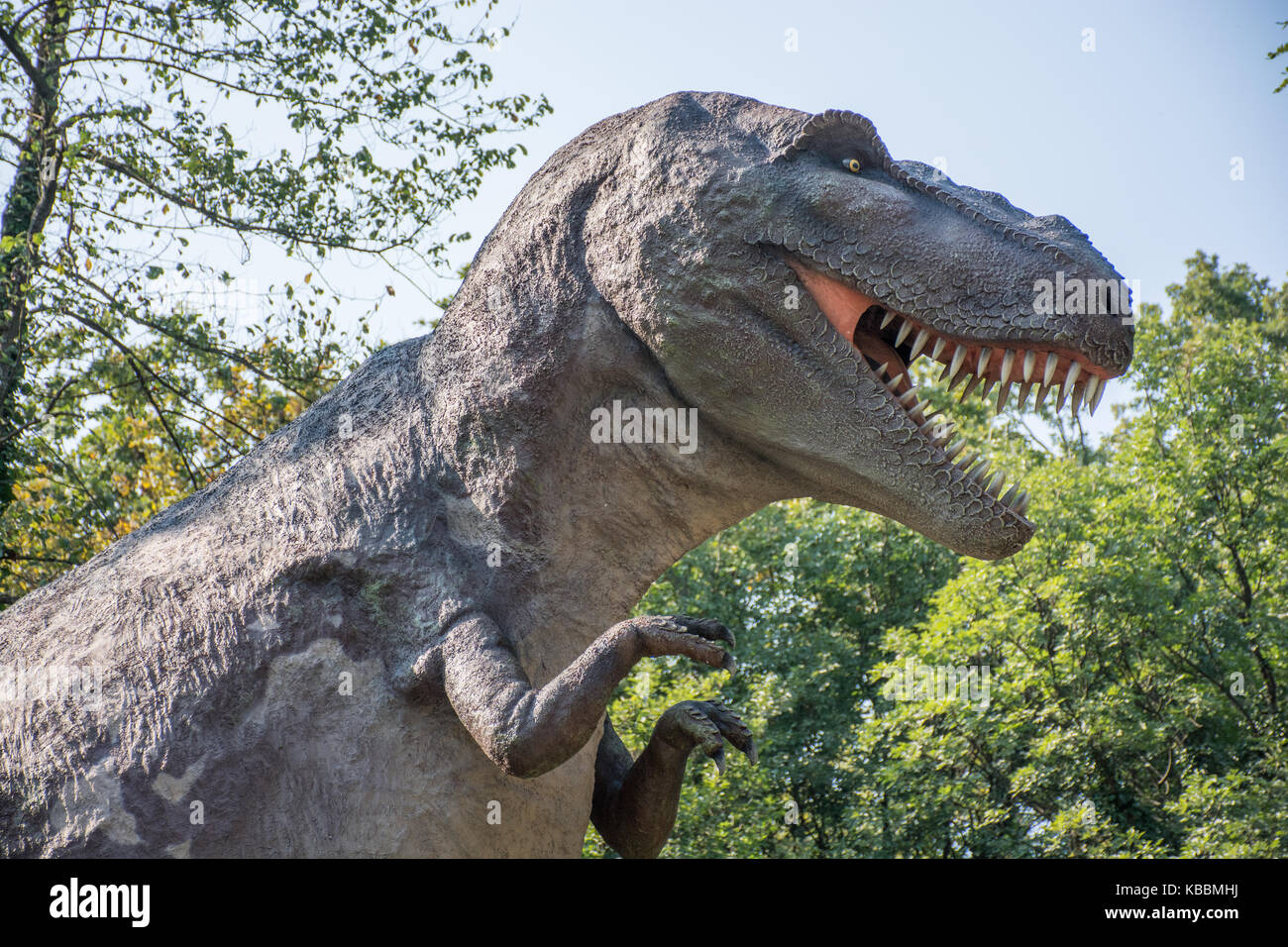 Tyrannosaurus rex nella natura selvaggia Foto Stock