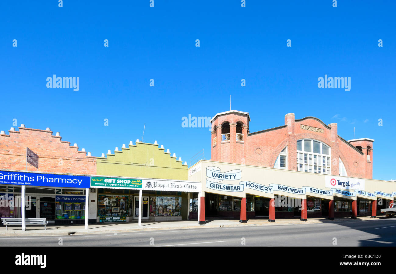 Heritage-elencati Pollard del negozio, 18 Gill Street, Quartiere Centrale, Charters torri del Queensland del Nord, QLD, Australia Foto Stock