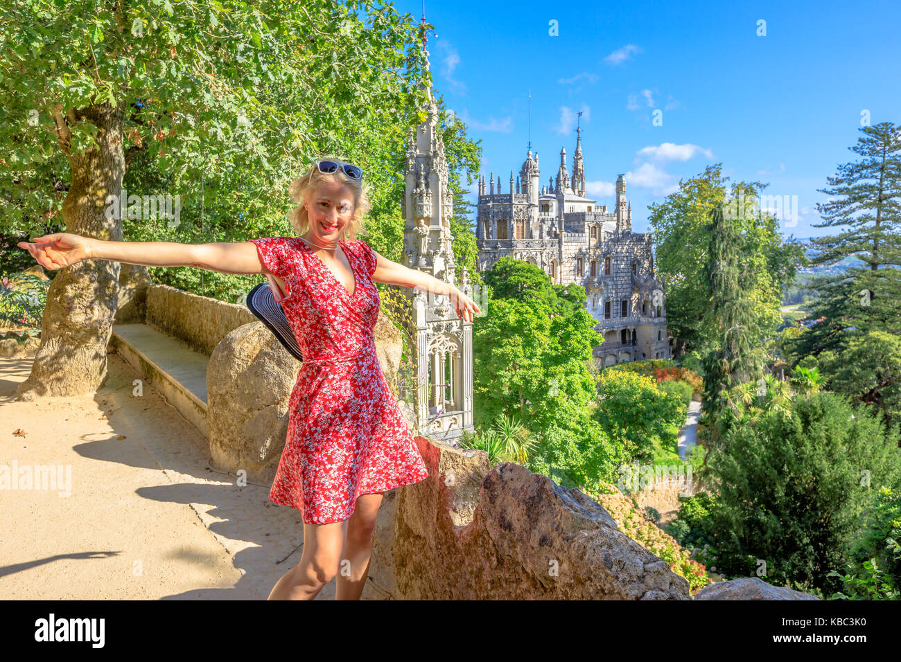 Turista in Sintra Foto Stock
