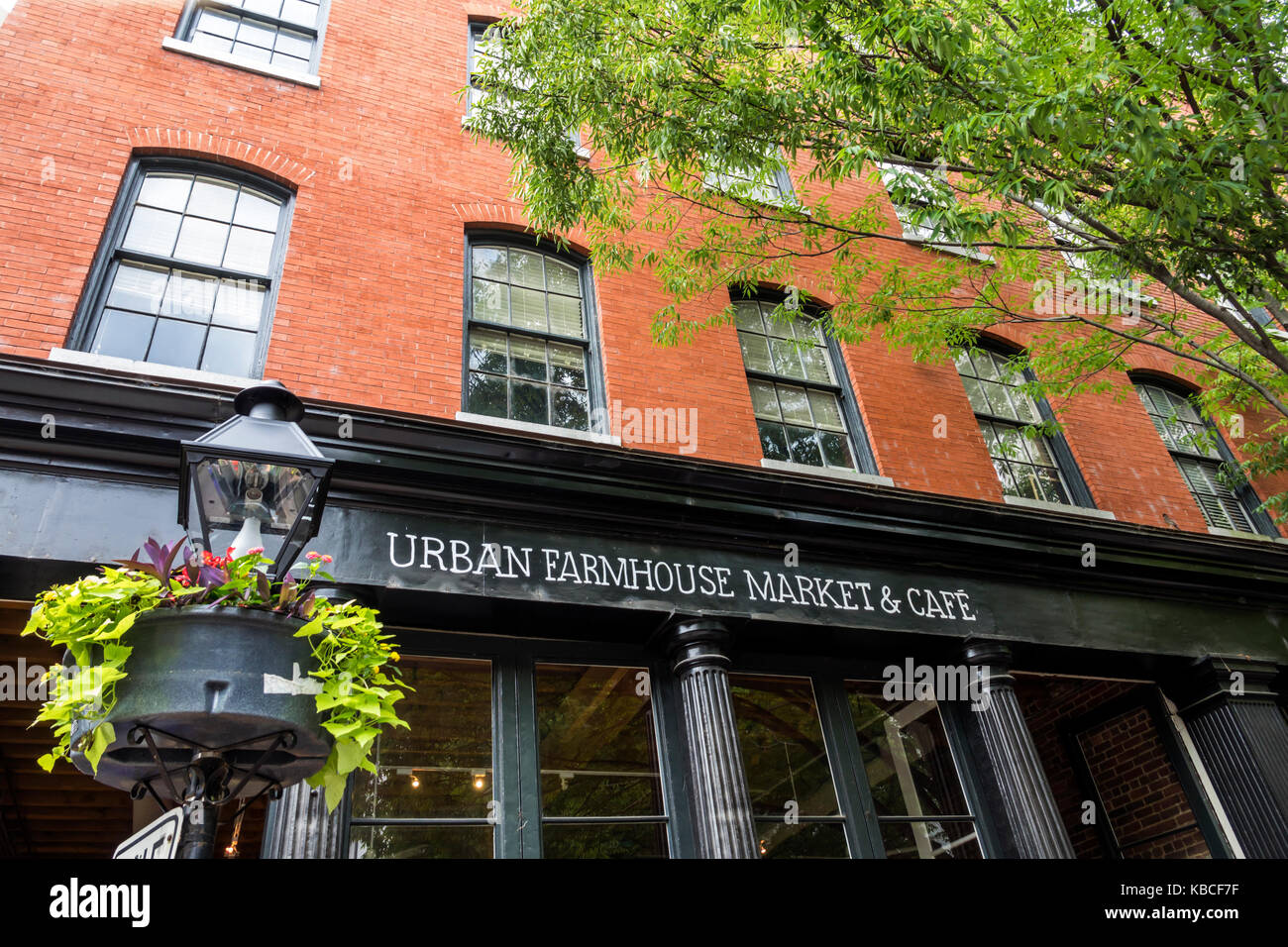 Richmond Virginia, distretto di Shockoe Slip, Urban Farmhouse Market & Cafe, ristoranti ristoranti, ristoranti, ristoranti, ristoranti, caffè, esterno, VA170521079 Foto Stock