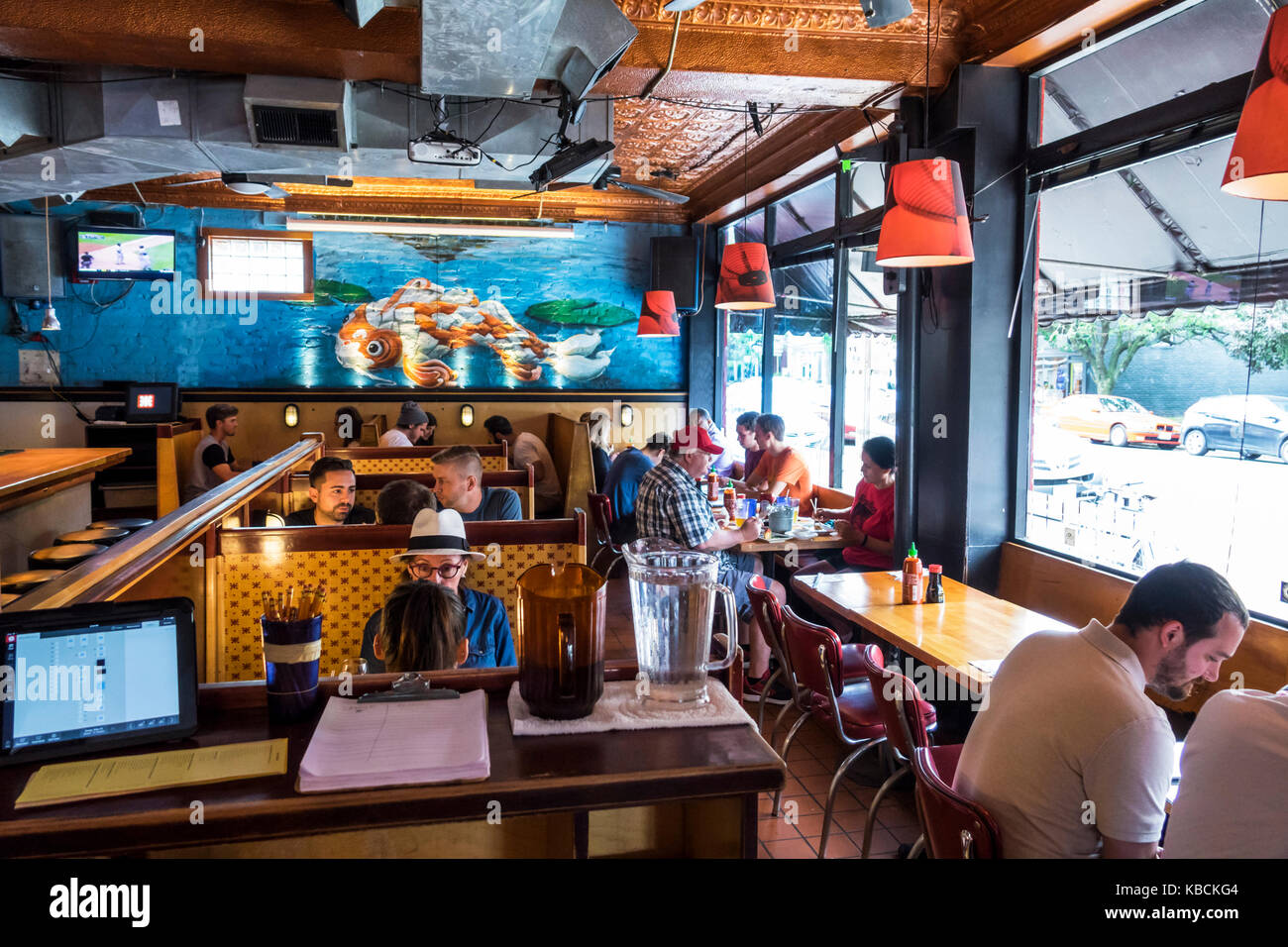 Richmond Virginia, Fan District, Sticky Rice, cucina asiatica, ristoranti, ristoranti, cibo, caffè, ristoranti, interno, VA170521166 Foto Stock