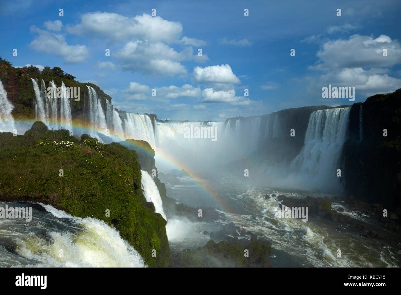 Garganta do Diabo, Cascate di Iguazu, Brasile - confine con l'Argentina, Sud America Foto Stock