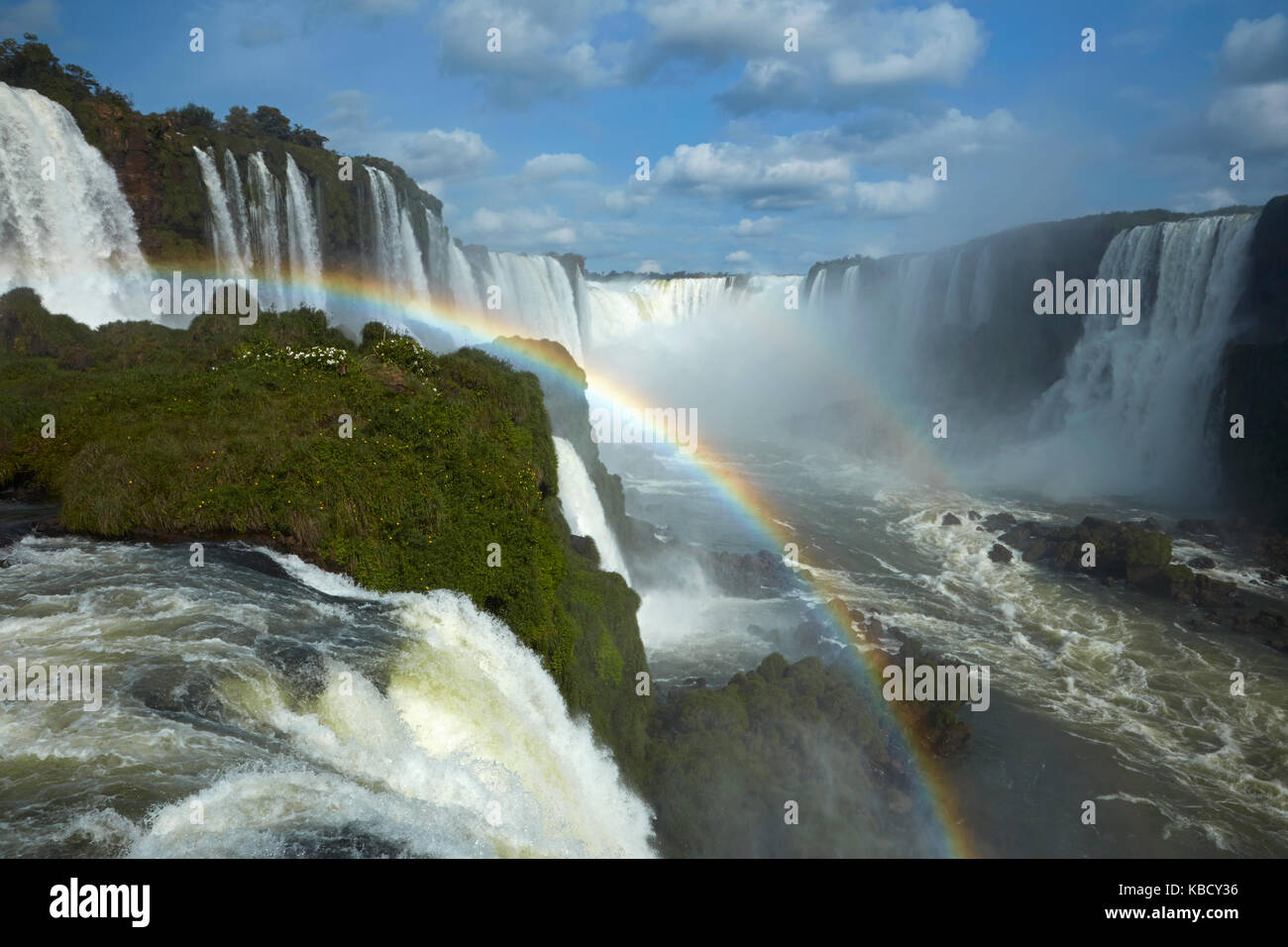 Garganta do Diabo, Cascate di Iguazu, Brasile - confine con l'Argentina, Sud America Foto Stock