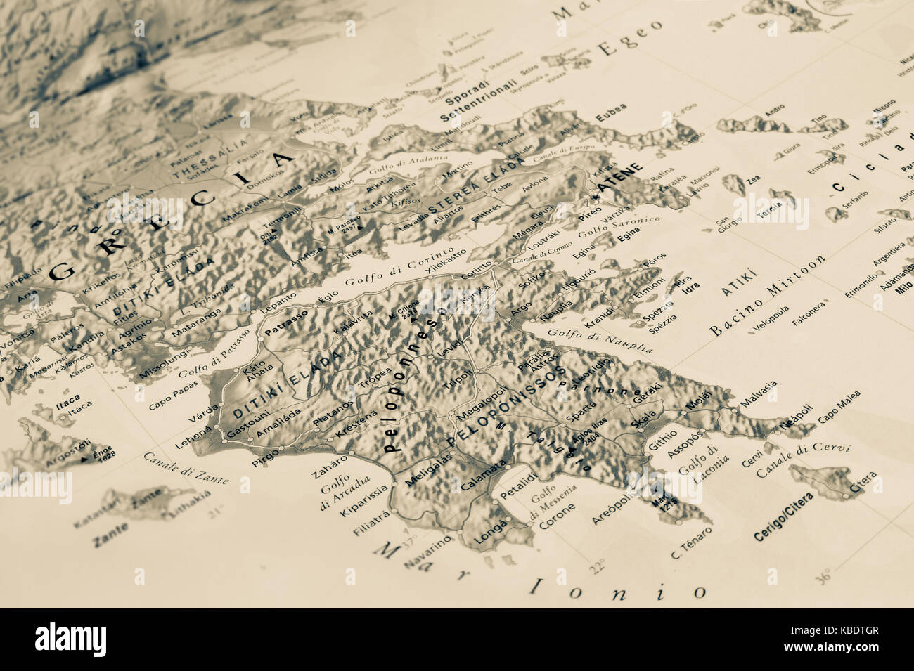 Mappa grecia immagini e fotografie stock ad alta risoluzione - Alamy
