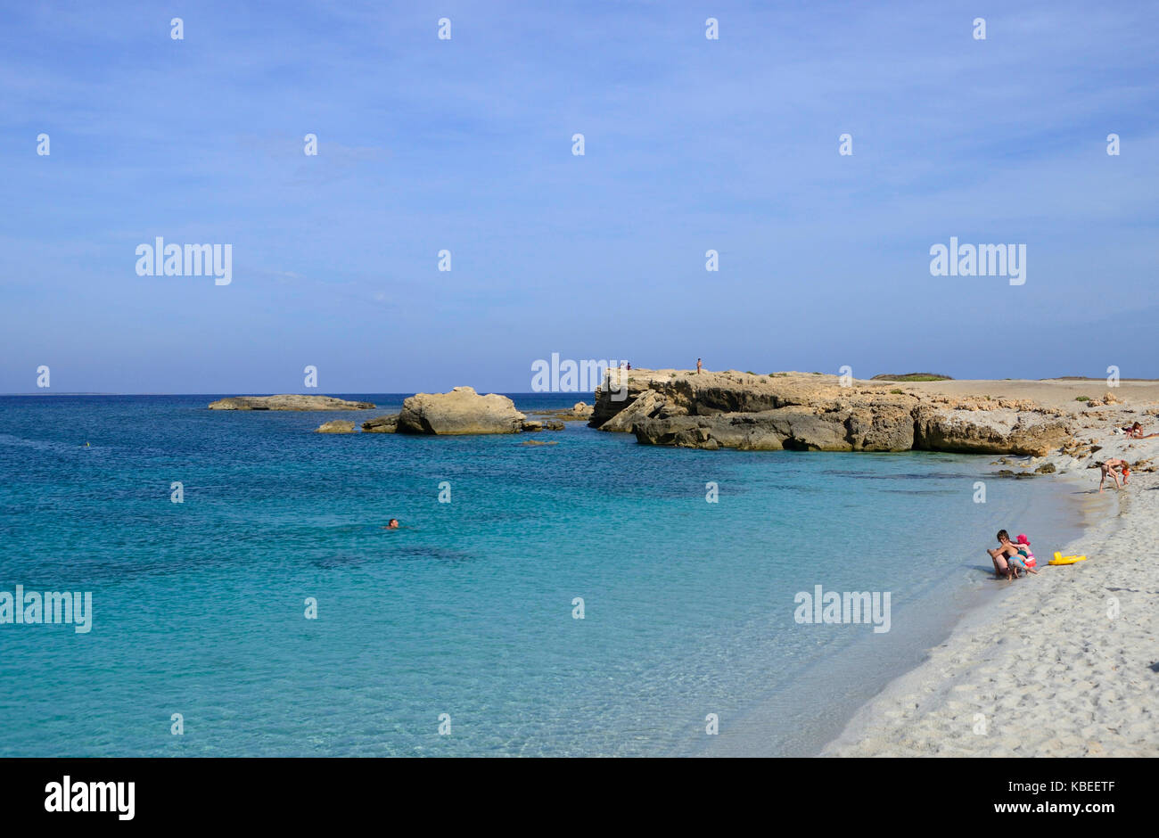 Una bellissima vista sulla spiaggia di Is Arutas, Sardegna, Italia Foto Stock