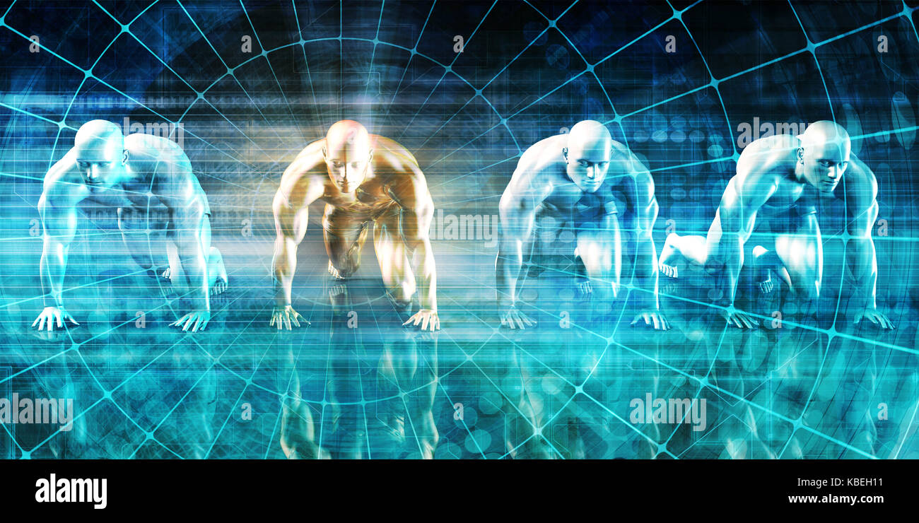 I sistemi di informazione o è come un business globale Foto Stock