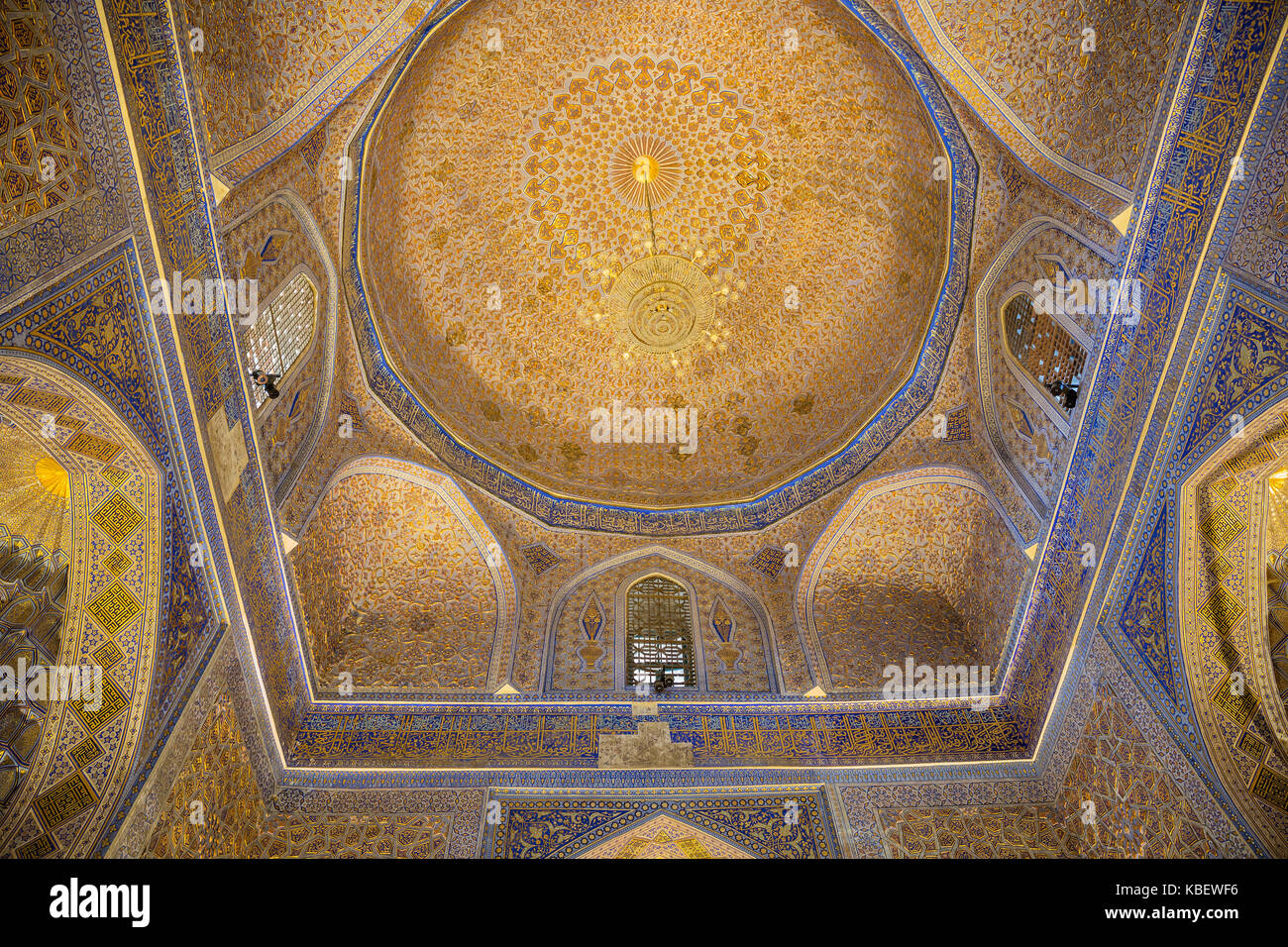 L'interno del mausoleo guri amir, Samarcanda, Uzbekistan Foto Stock