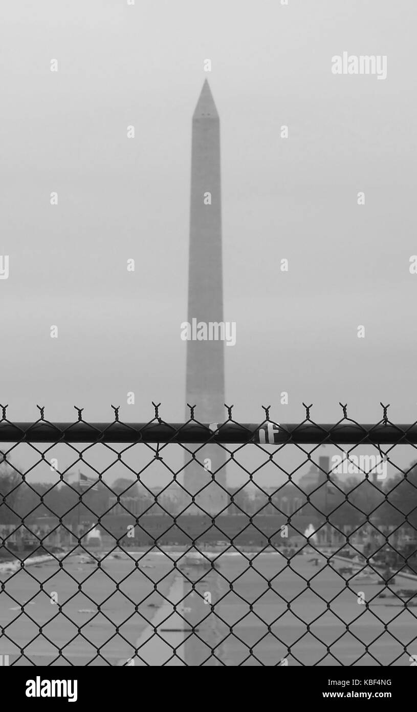 Il monumento di Washington nella capitale statunitense Washington dc Foto Stock