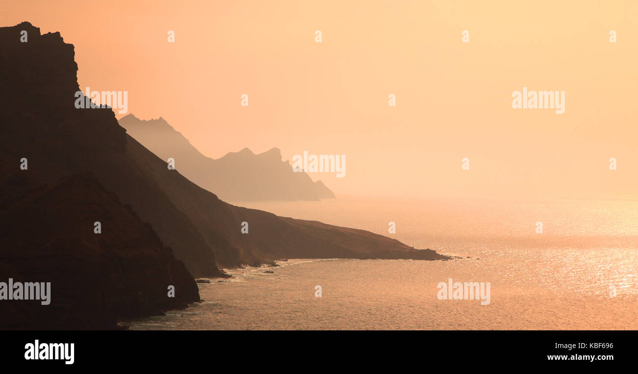 Costa Occidentale di Gran Canaria Isole Canarie Spagna. Foto Stock