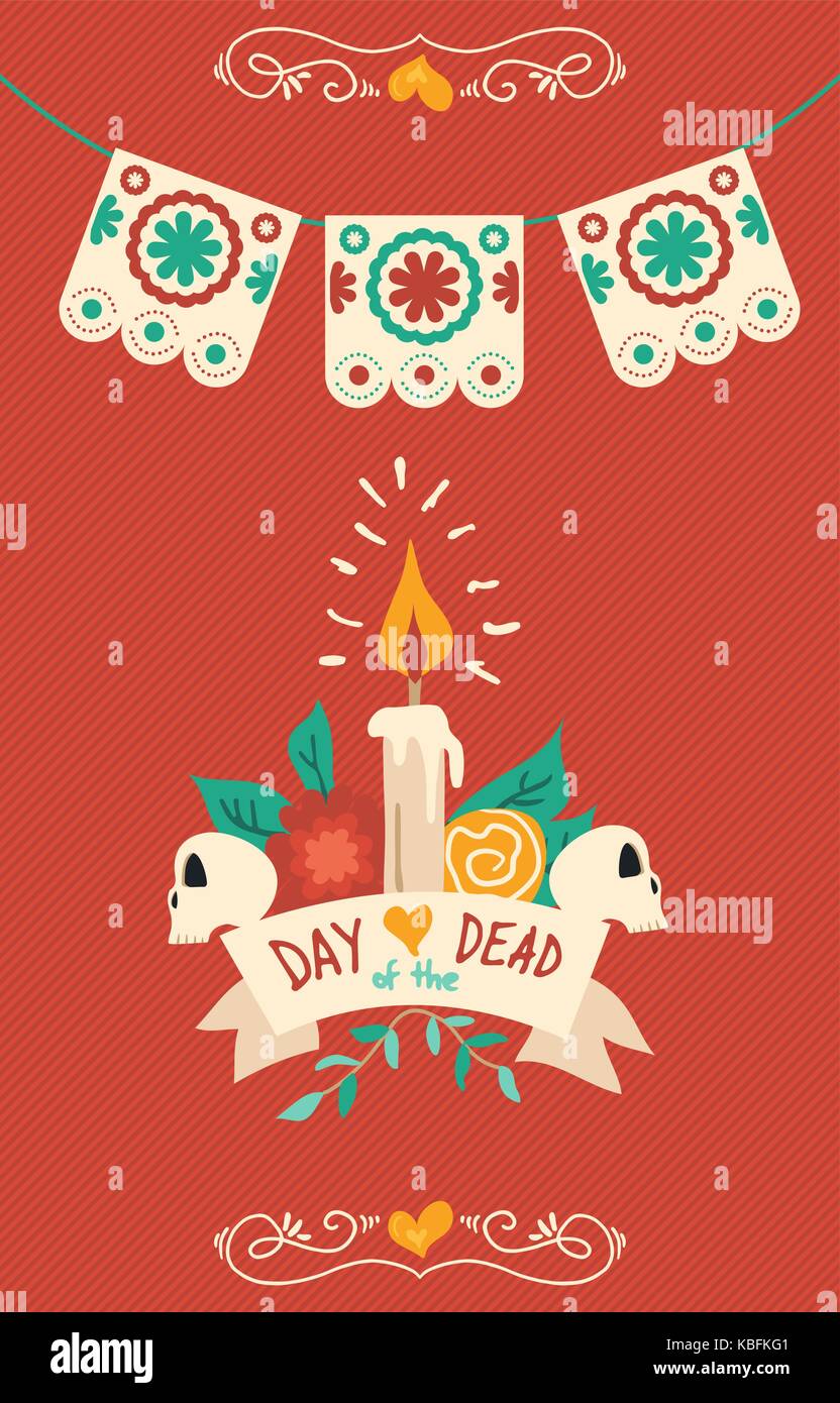 Il giorno dei morti il teschio di zucchero illustrazione per la celebrazione messicano, tradizionale messico decorazione di scheletro con colorati art. eps10 vettore. Illustrazione Vettoriale