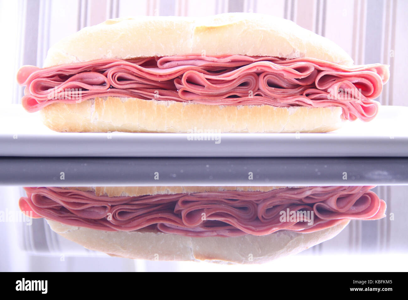 Sandwich, bologna, pane, São Paulo, Brasile. Foto Stock